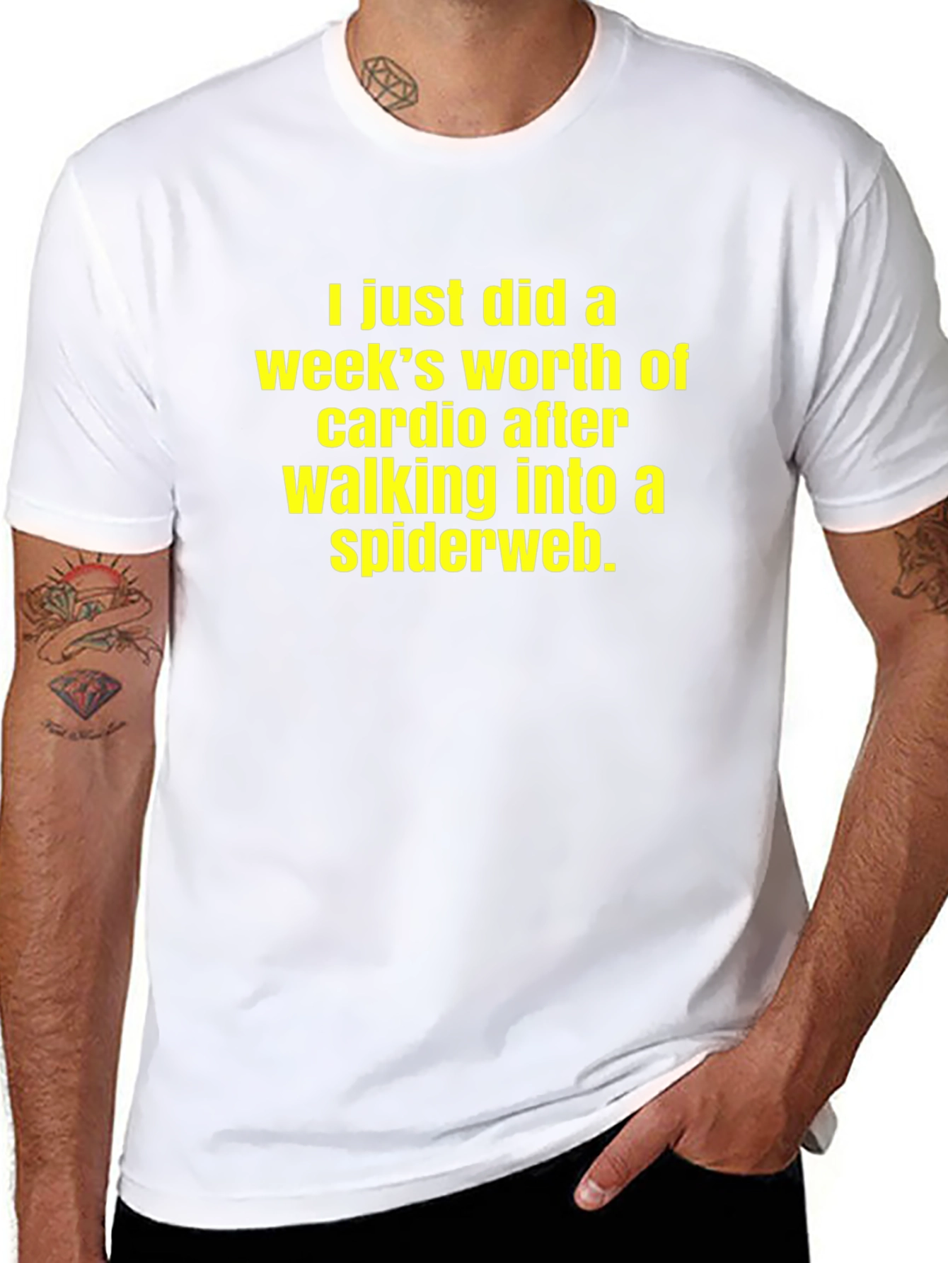 Cardio Spiderweb T-Shirt Funny Workout Tee