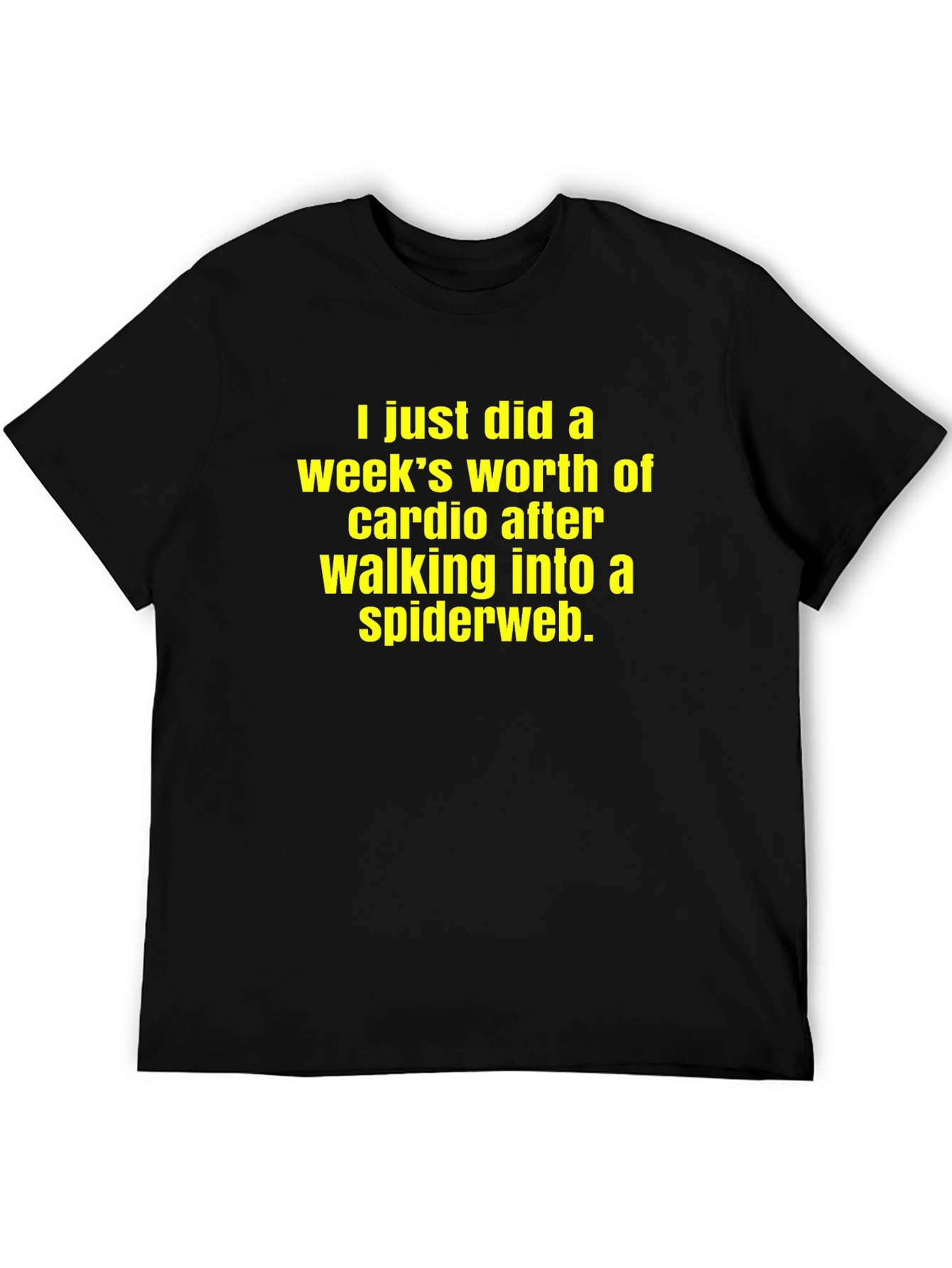 Cardio Spiderweb T-Shirt Funny Workout Tee