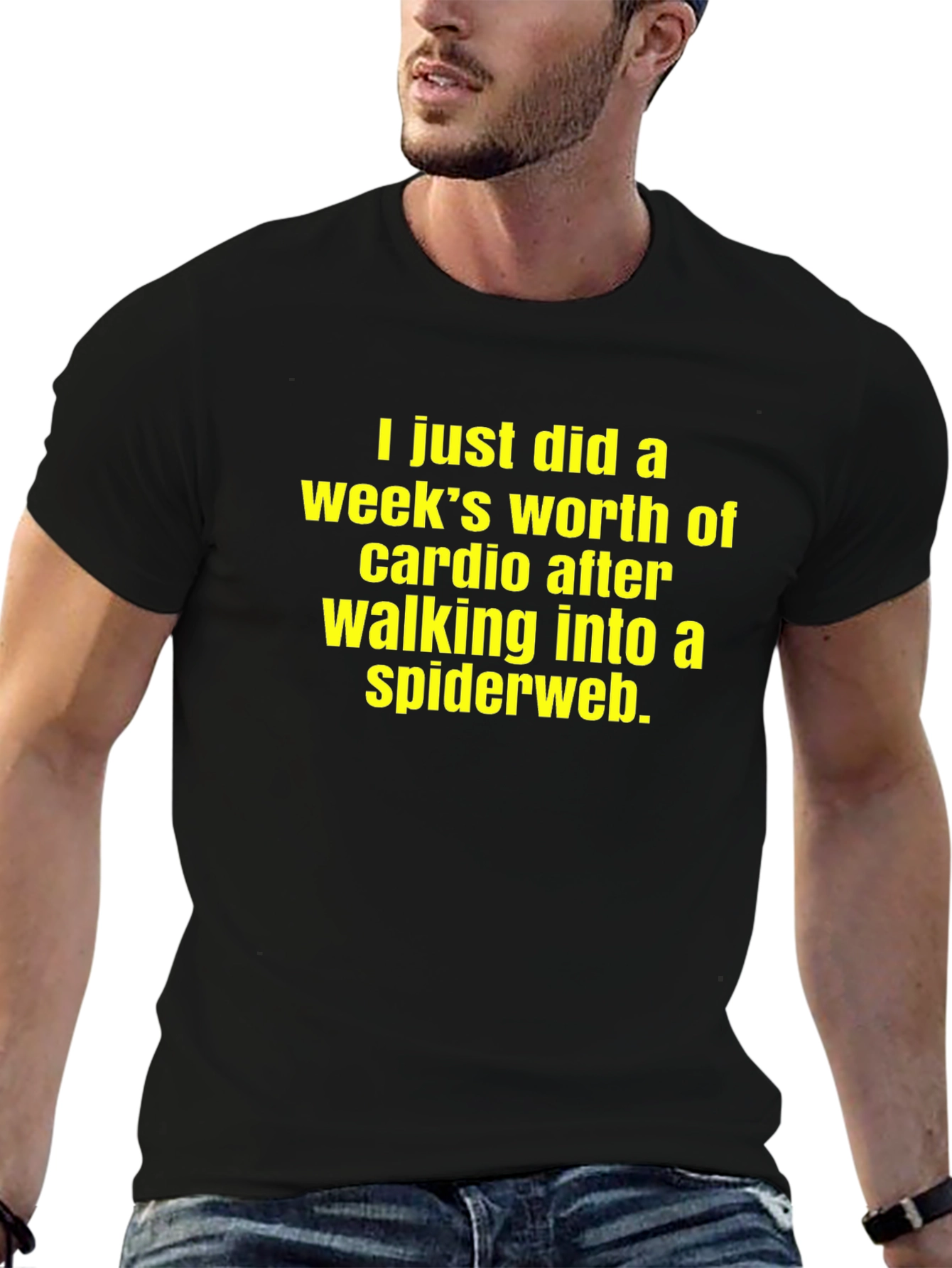Cardio Spiderweb T-Shirt Funny Workout Tee