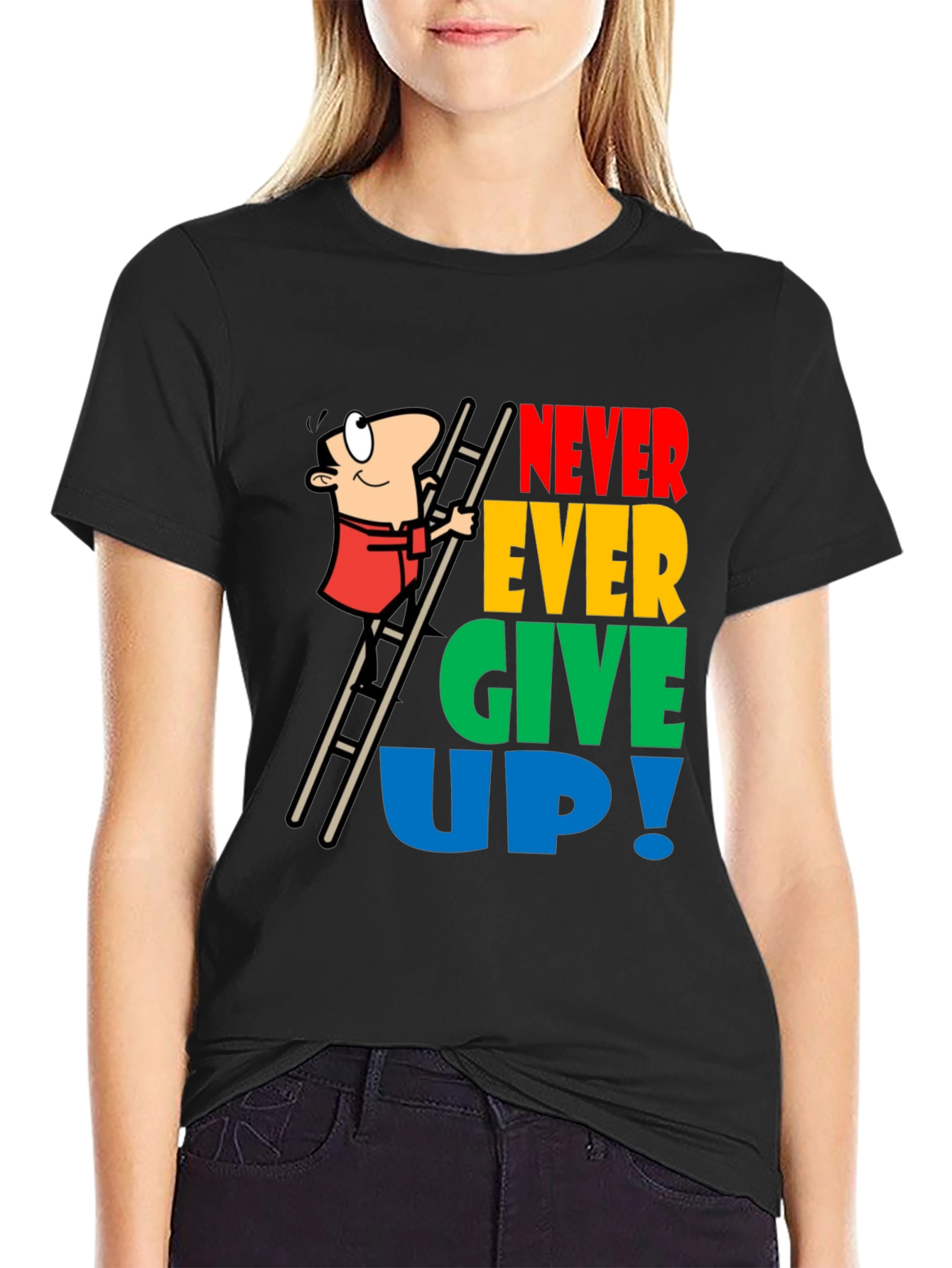 Never Give Up Graphic T-Shirt