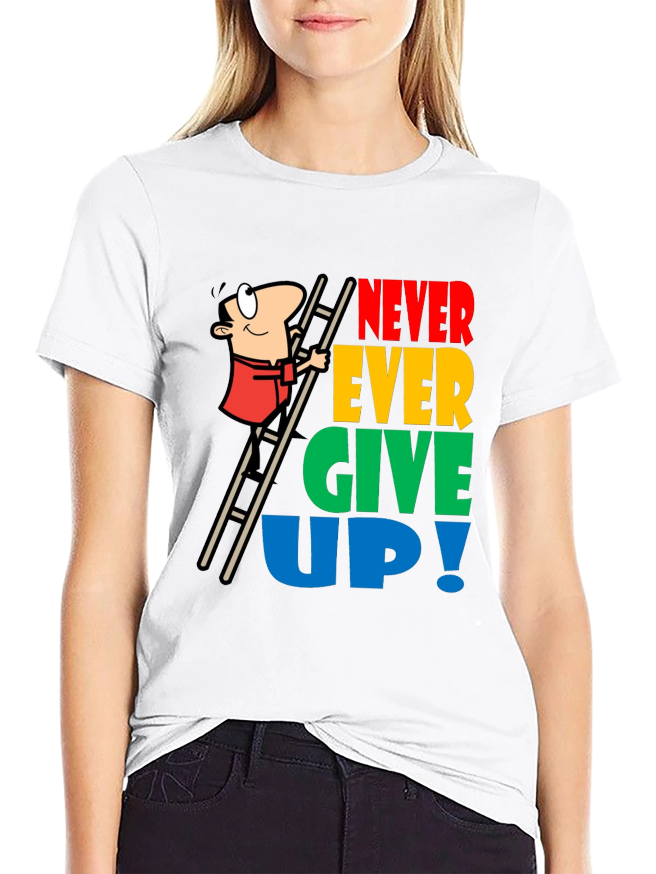 Never Give Up Graphic T-Shirt