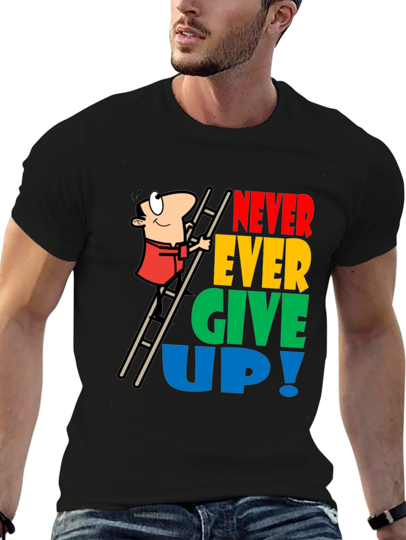 Never Give Up Graphic T-Shirt