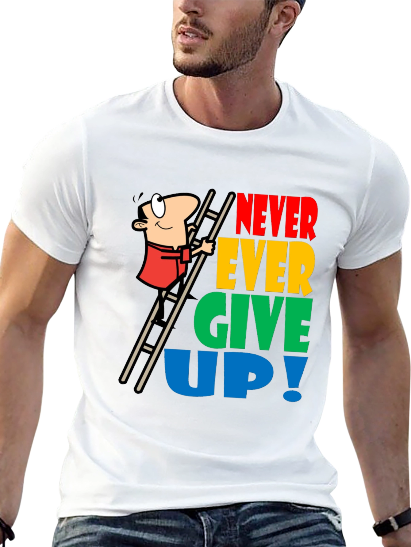 Never Give Up Graphic T-Shirt