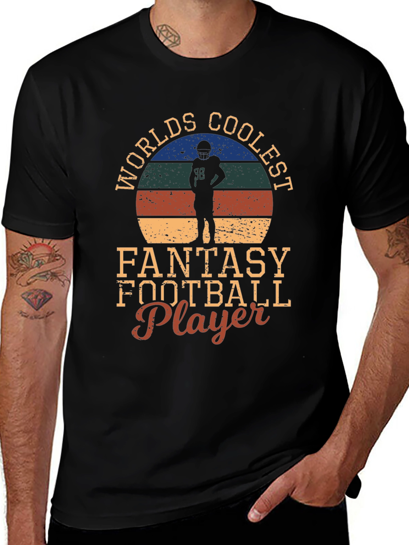 Coolest Fantasy Football Player T-Shirt