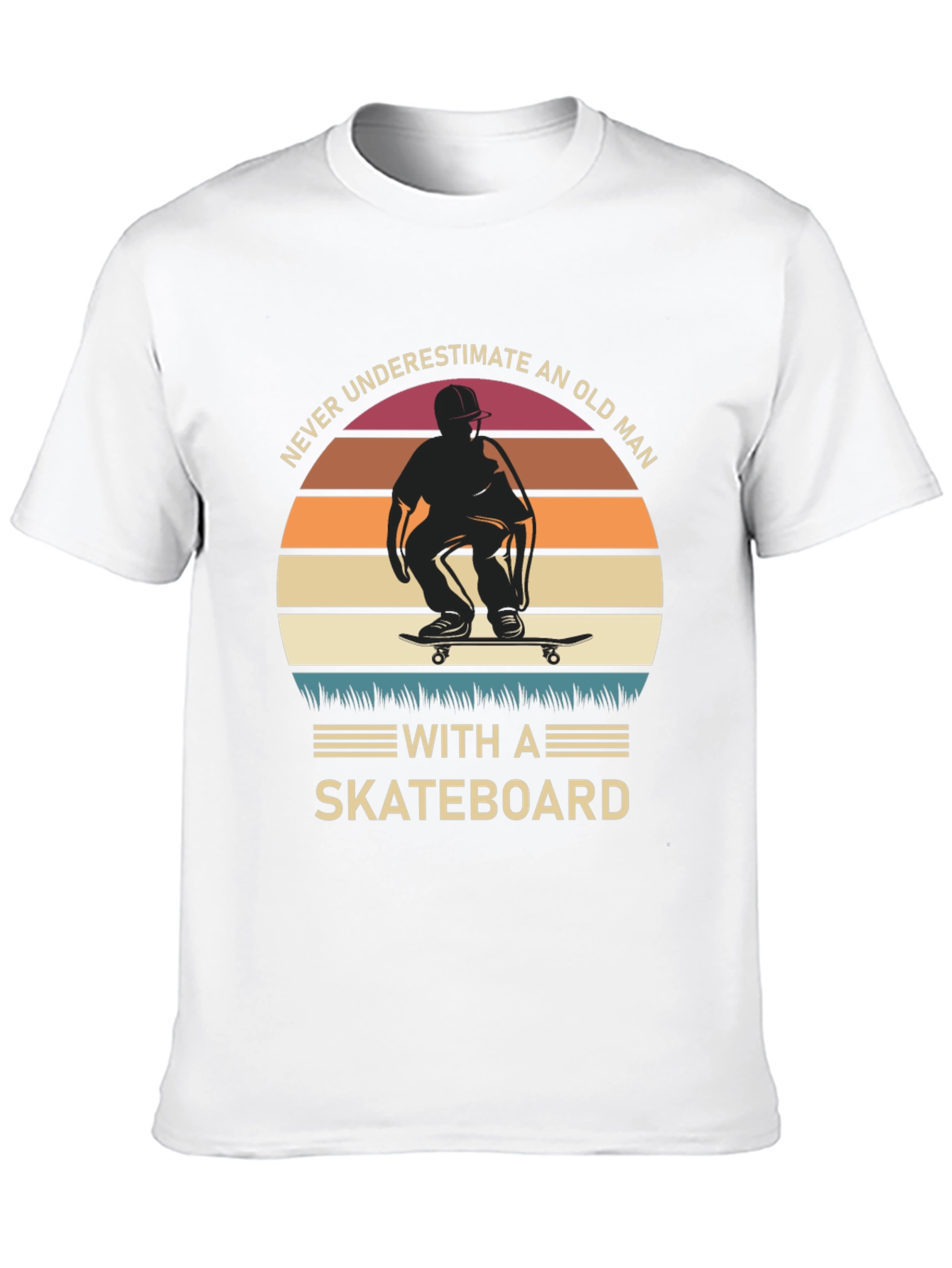 Old Man Skateboard T-Shirt