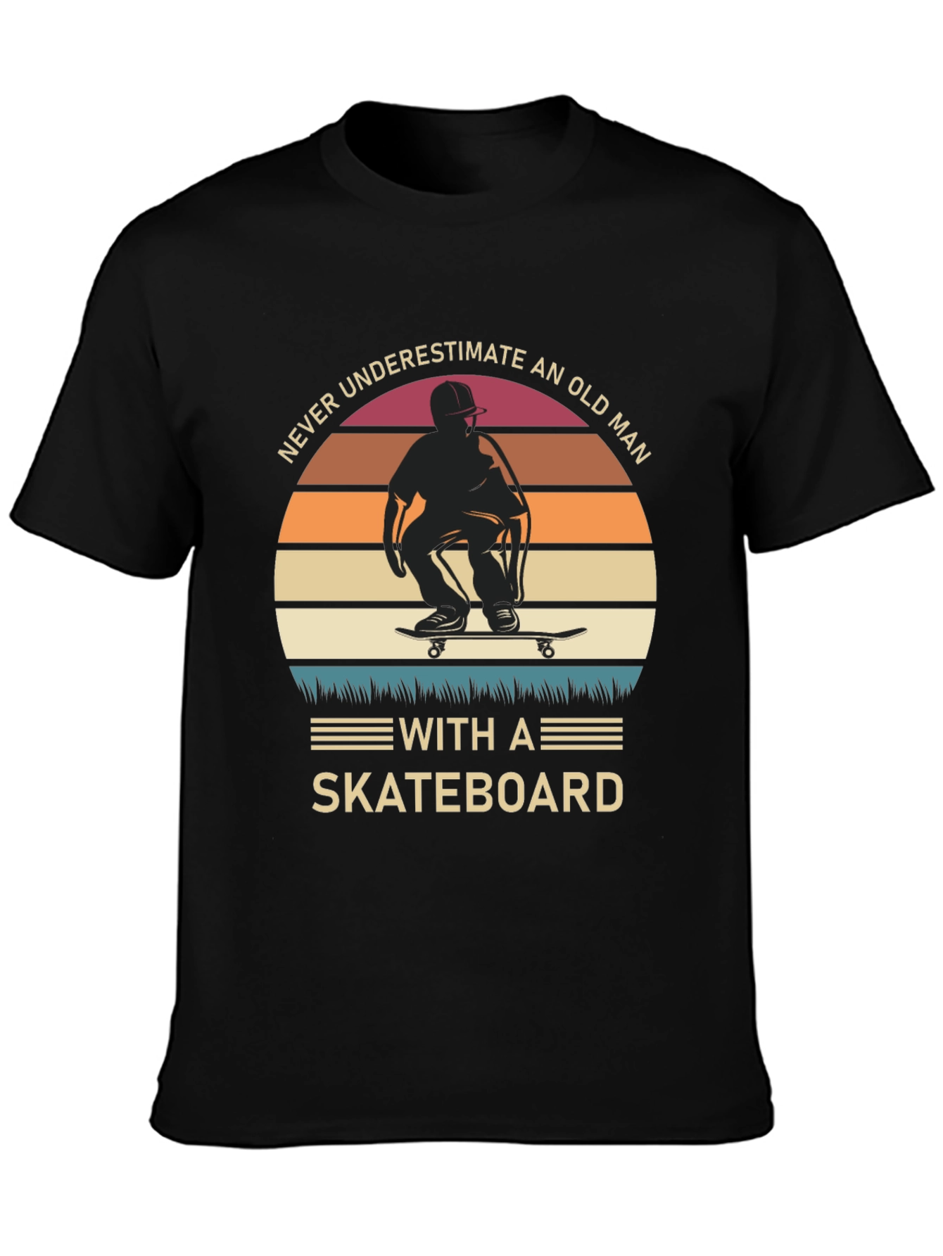 Old Man Skateboard T-Shirt
