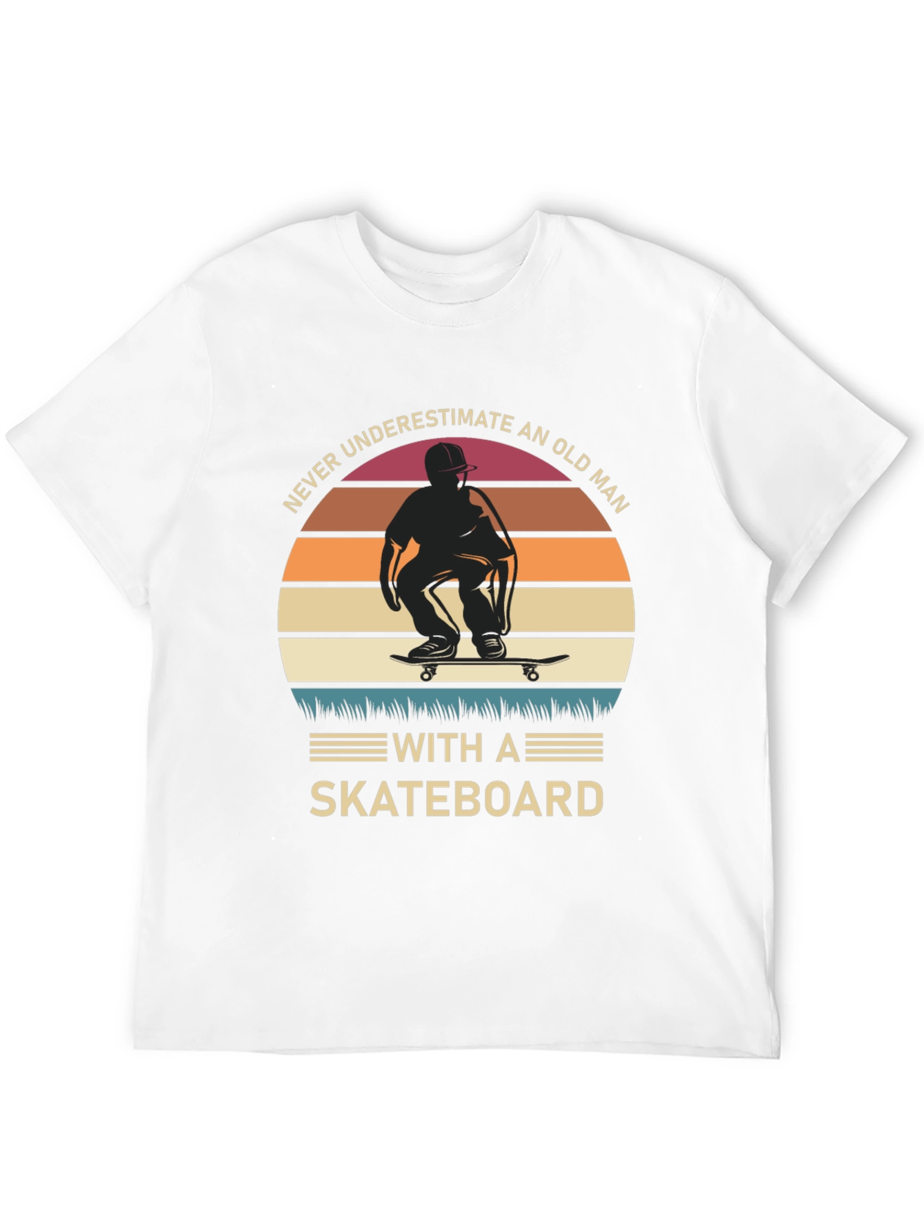 Old Man Skateboard T-Shirt