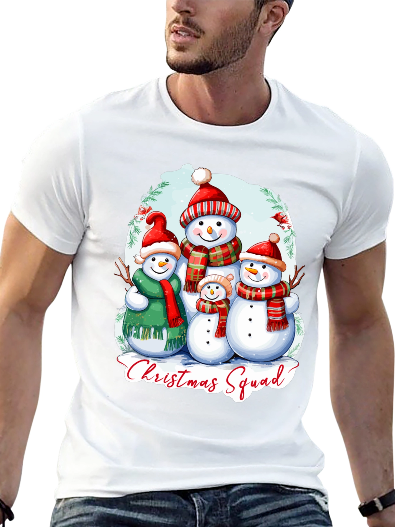 Christmas Squad Snowman Graphic Tee