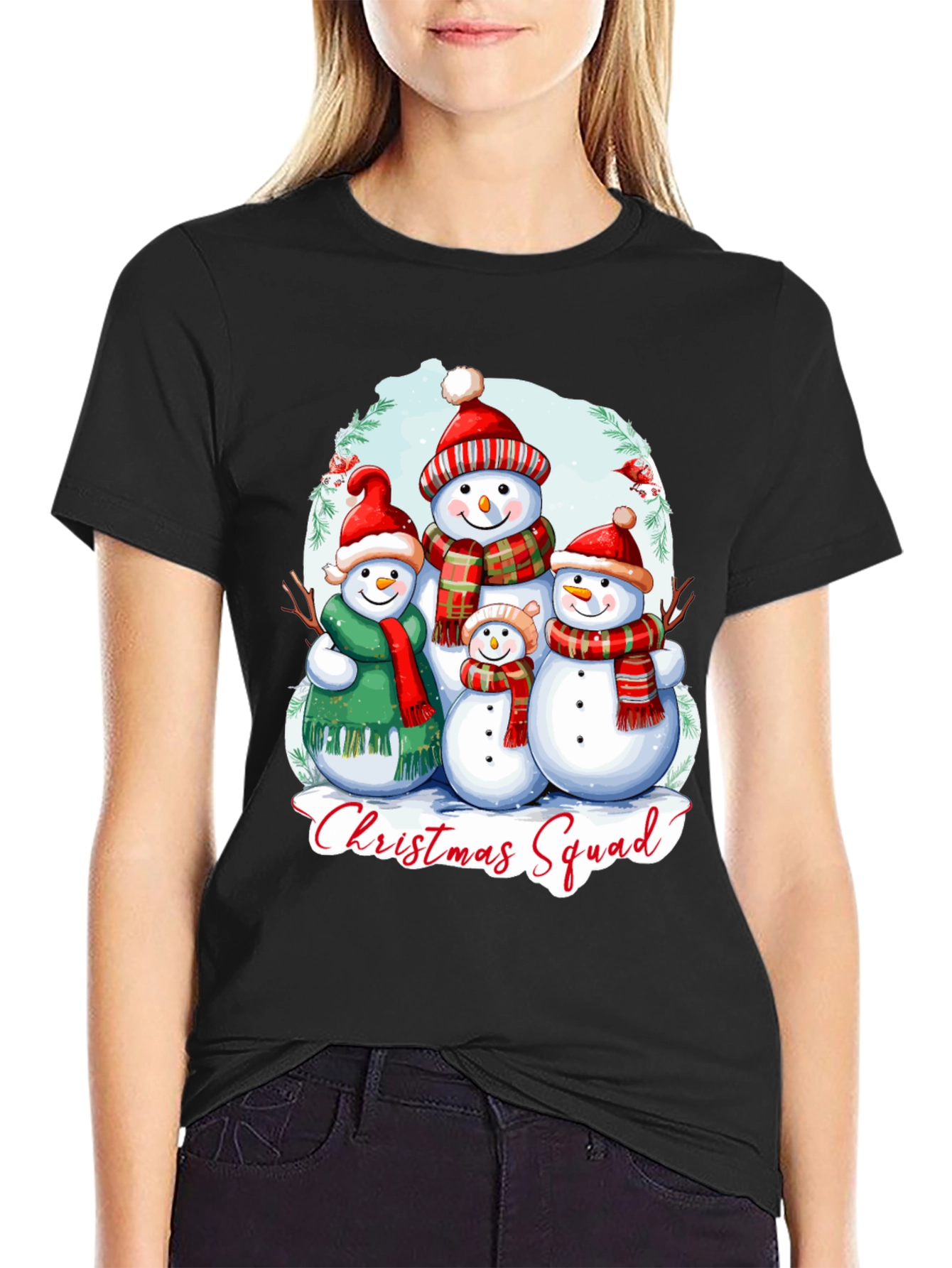 Christmas Squad Snowman Graphic Tee