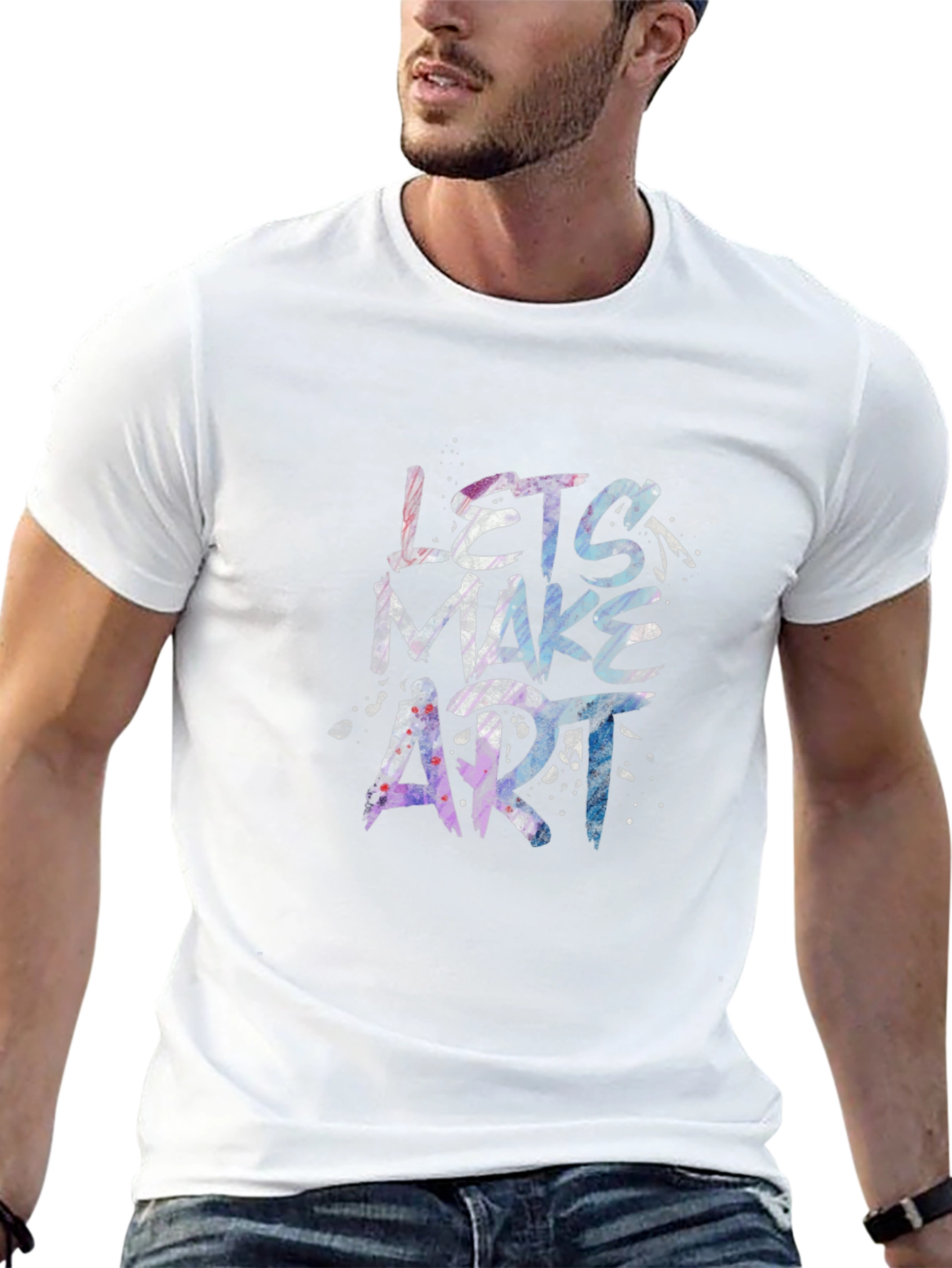 Lets Make Art Graphic Tee - Unique Artistic Design