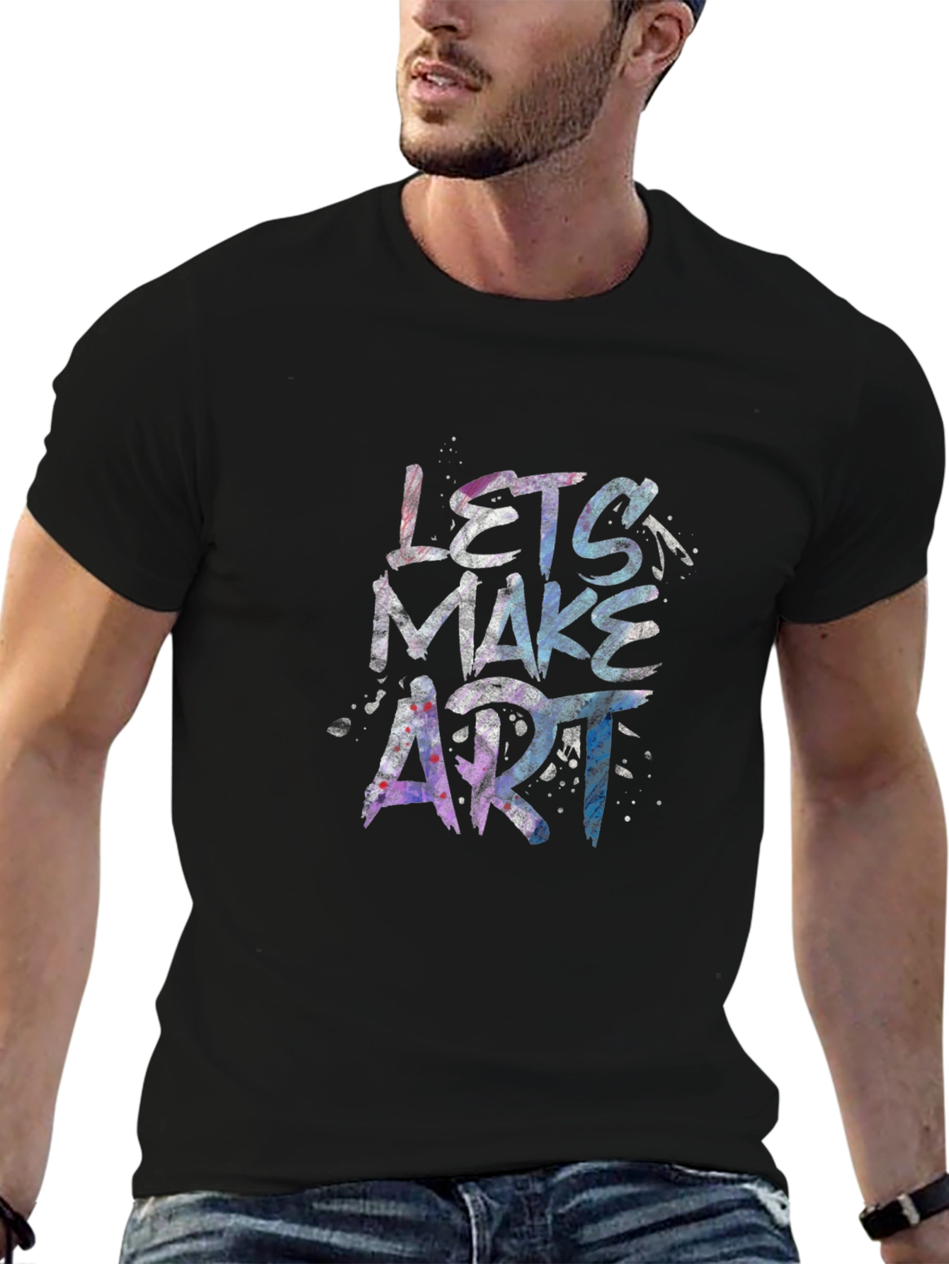 Lets Make Art Graphic Tee - Unique Artistic Design