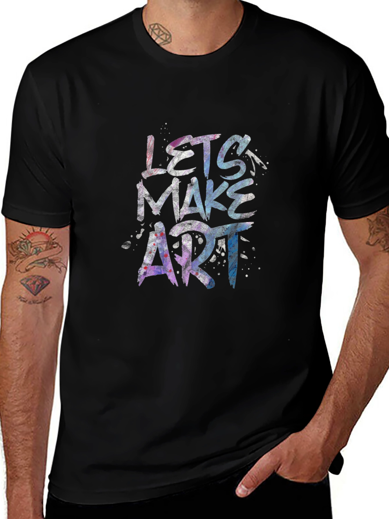 Lets Make Art Graphic Tee - Unique Artistic Design