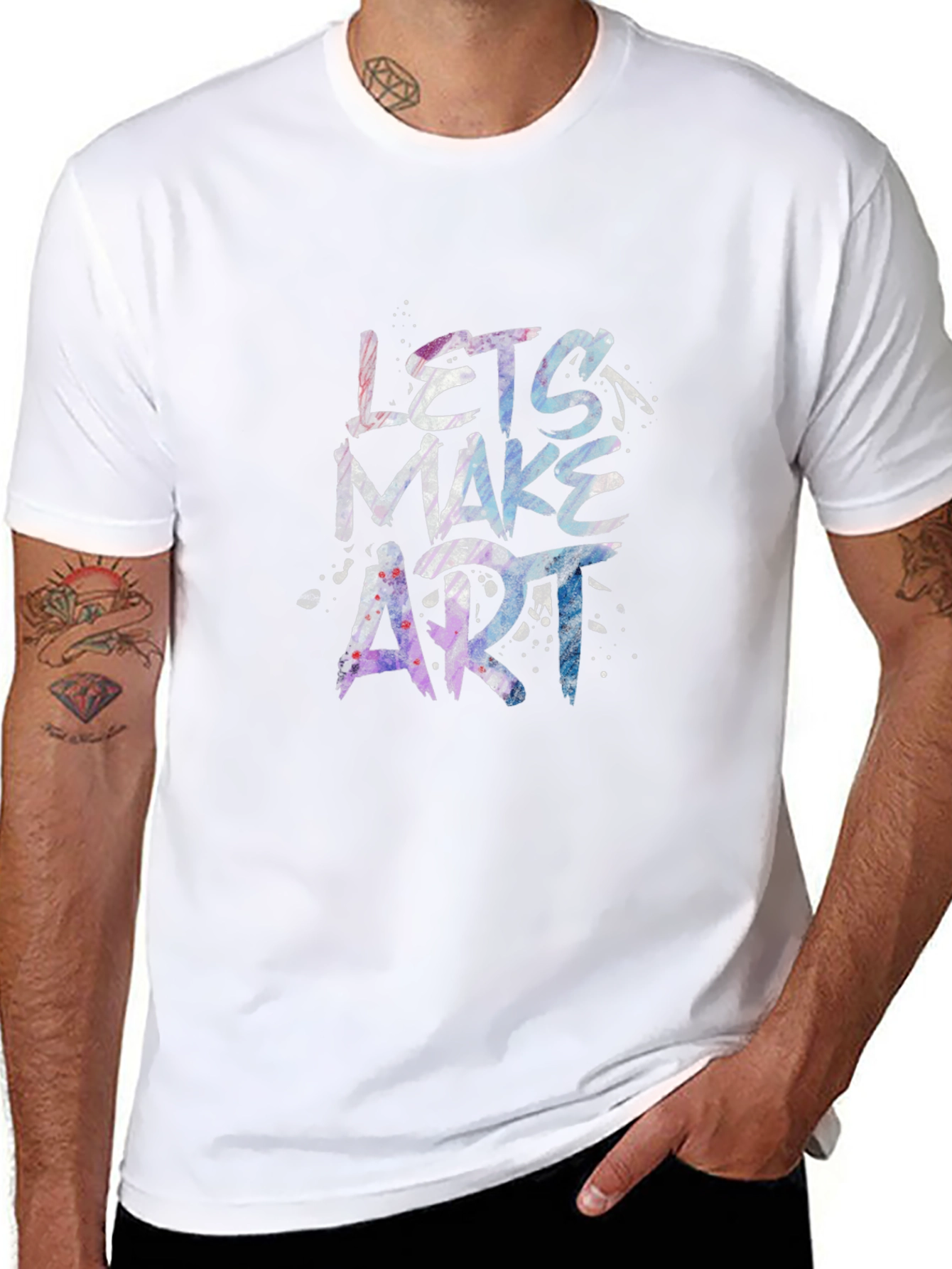 Lets Make Art Graphic Tee - Unique Artistic Design