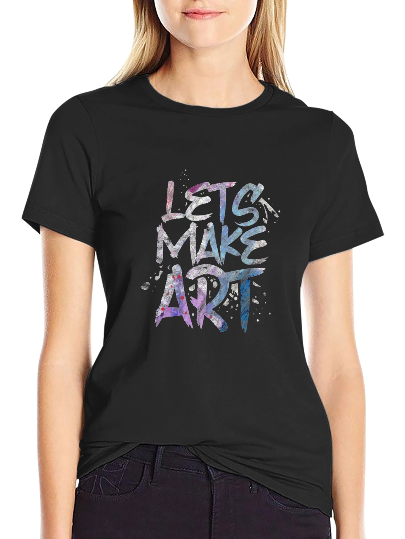 Lets Make Art Graphic Tee - Unique Artistic Design