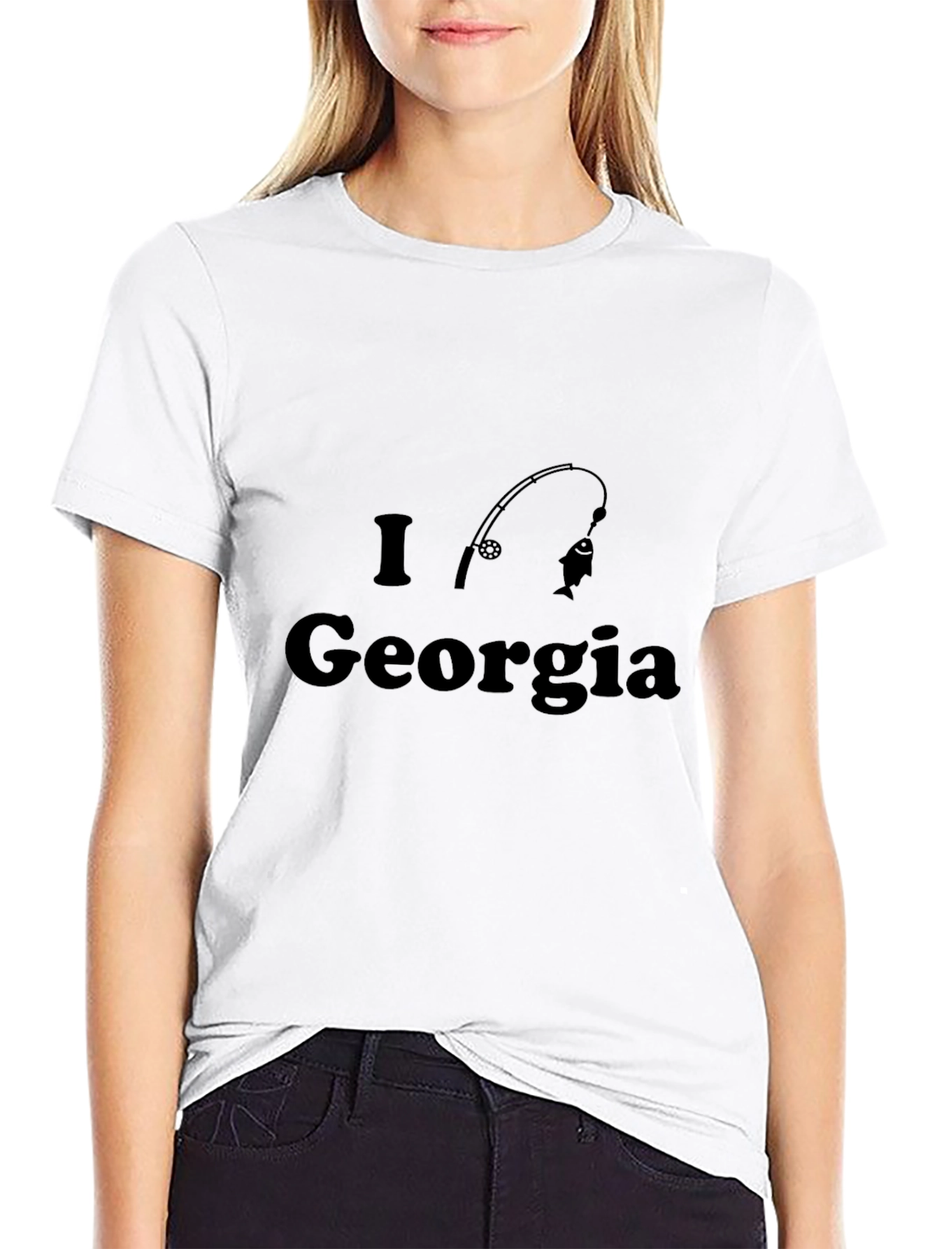 I Love Georgia Fishing T-Shirt