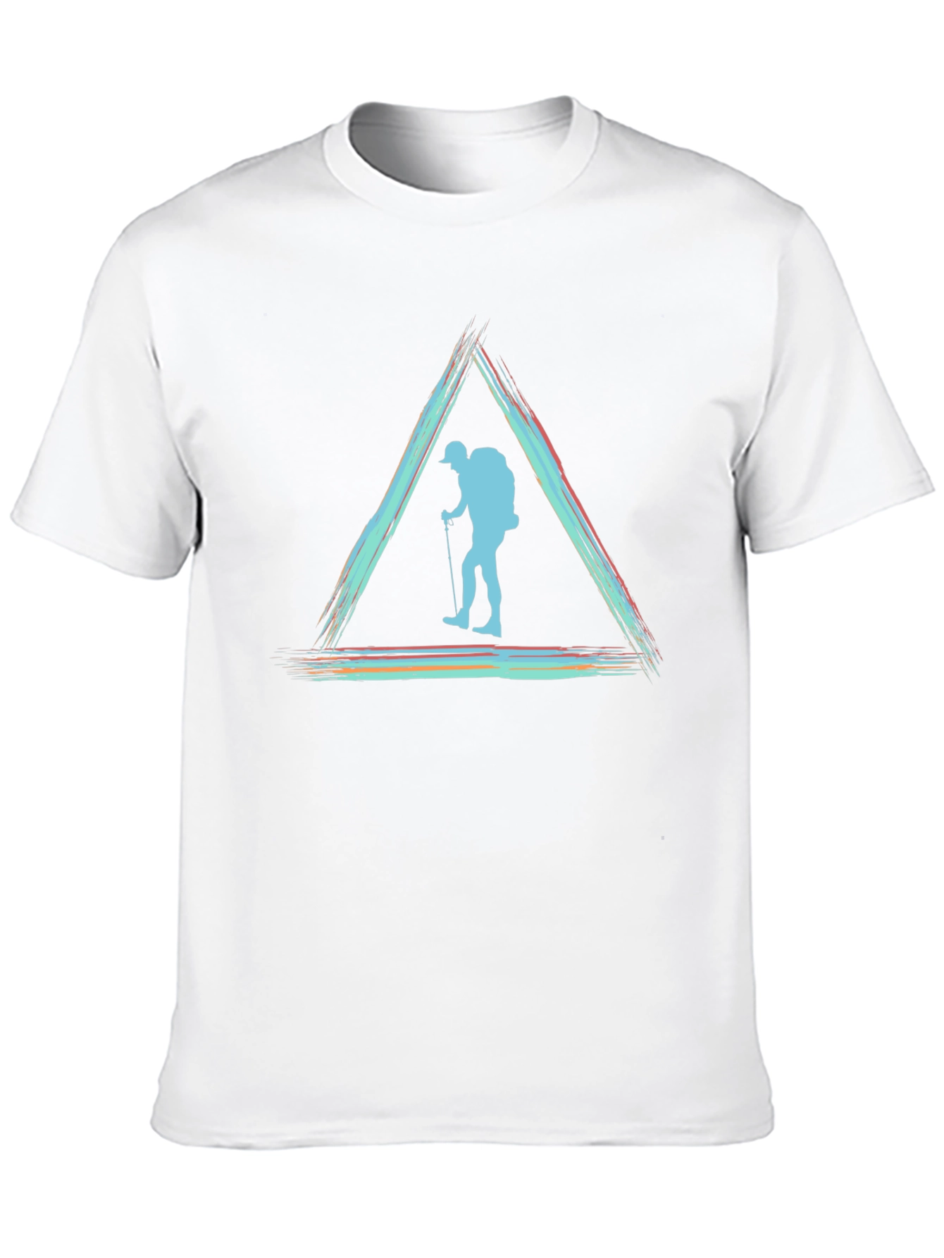 Hiking T-Shirt - Triangle Hiker Design