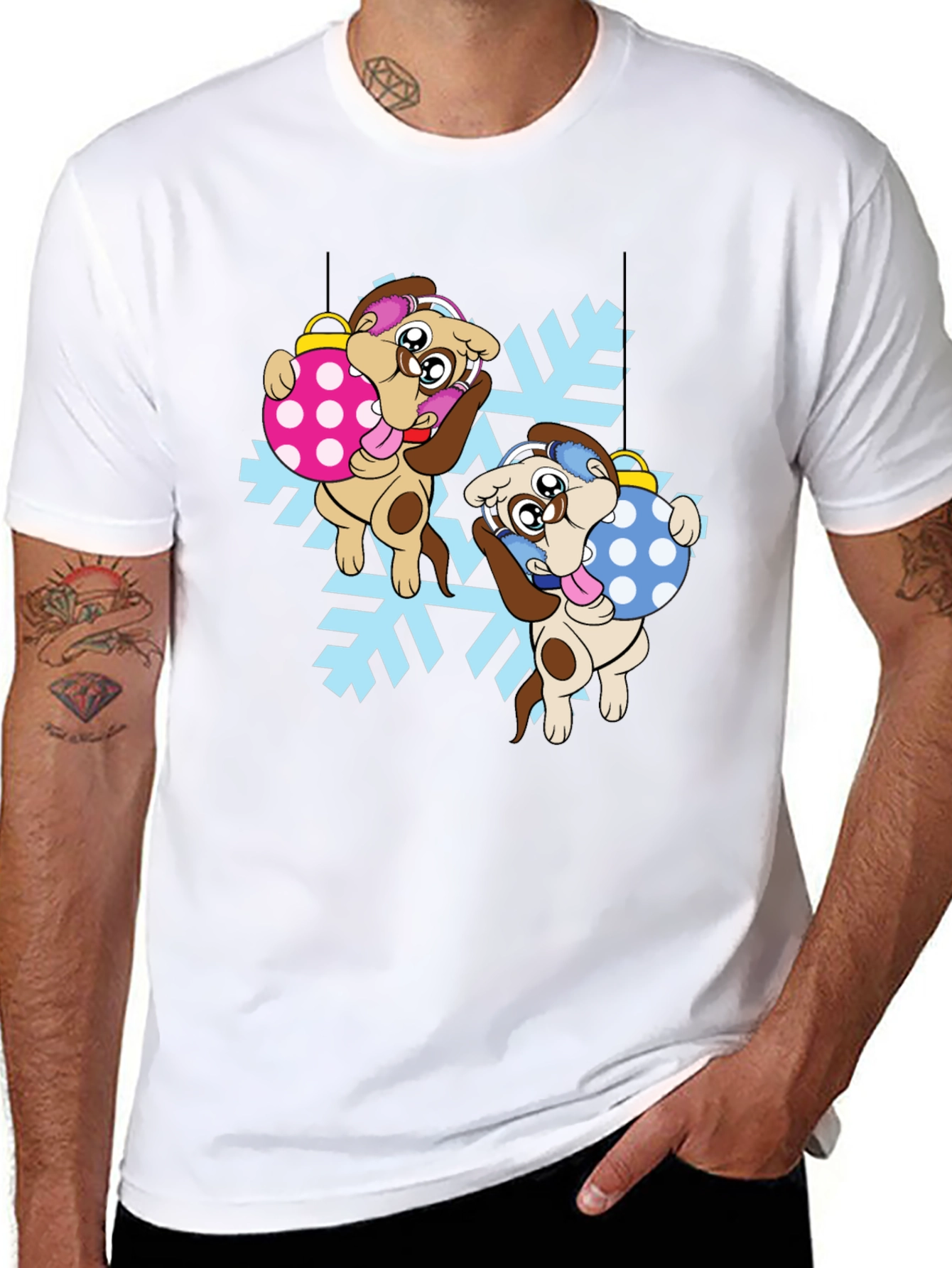 Festive Dog Ornament T-Shirt: Holiday Cheer!