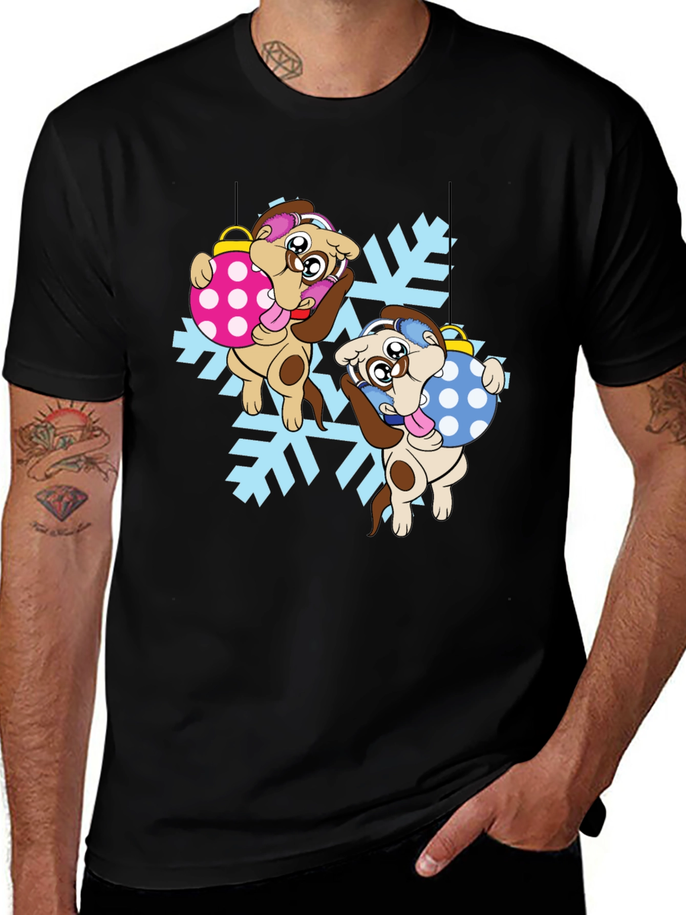 Festive Dog Ornament T-Shirt: Holiday Cheer!
