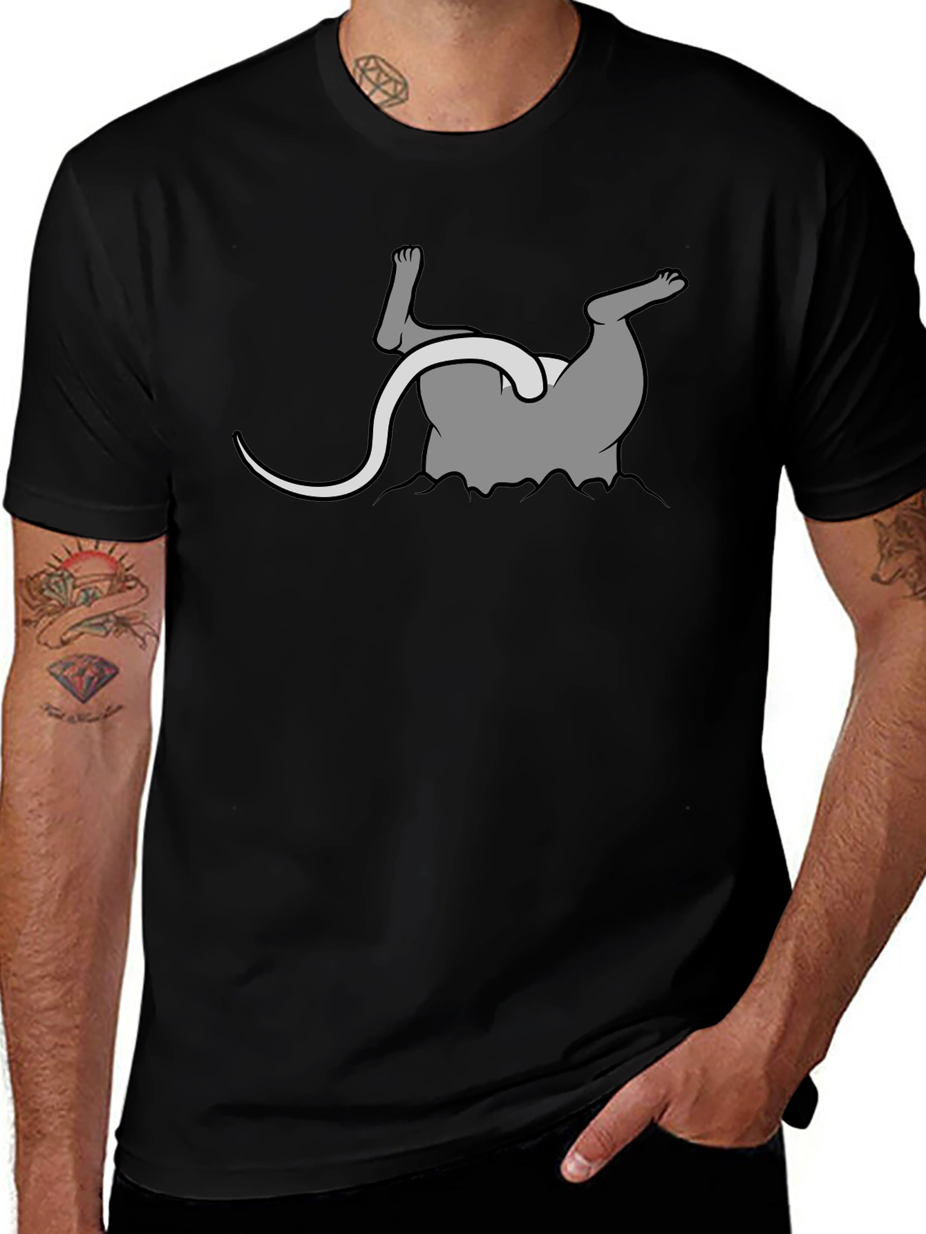 Cartoon Opossum T-Shirt