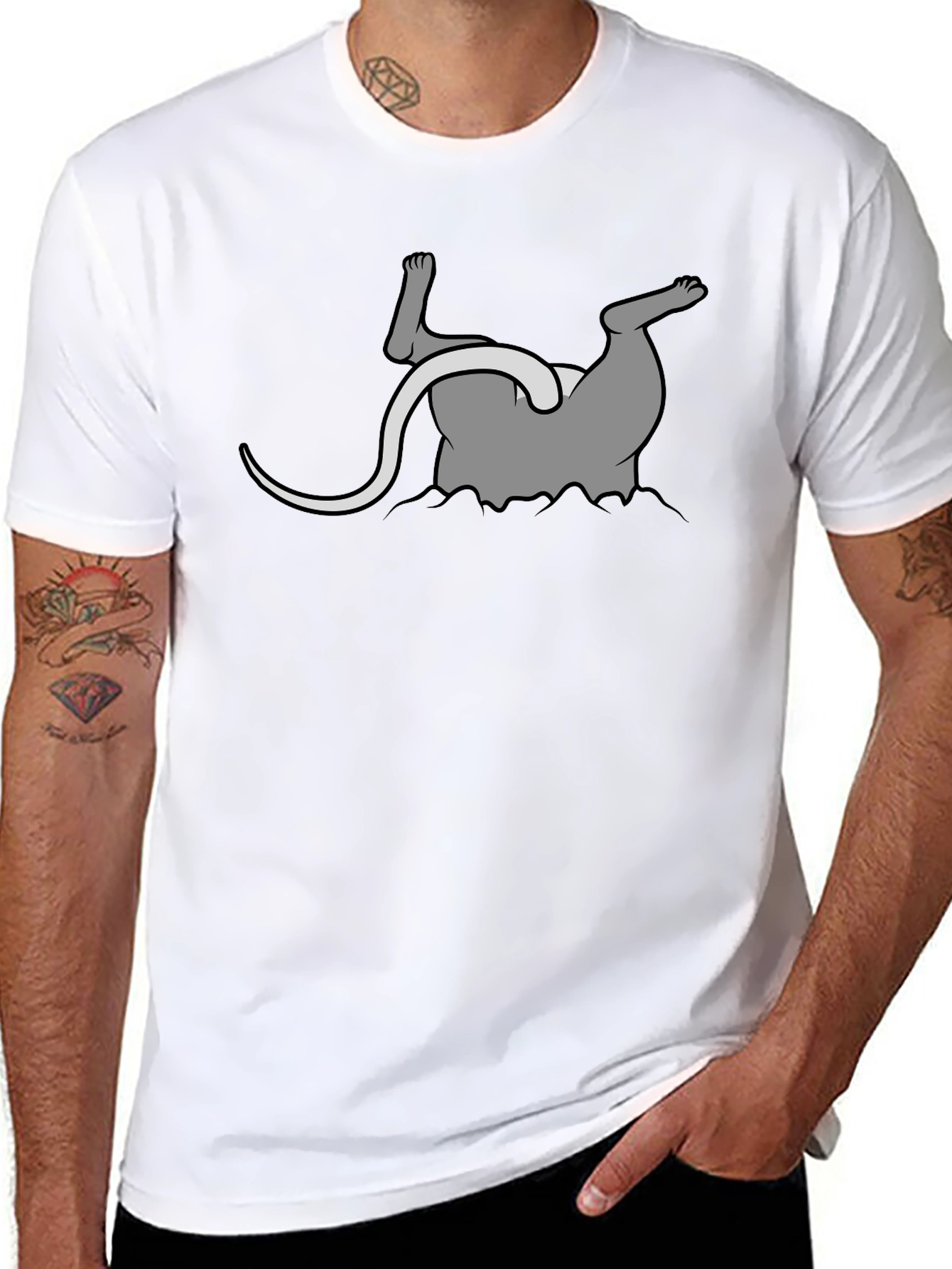 Cartoon Opossum T-Shirt