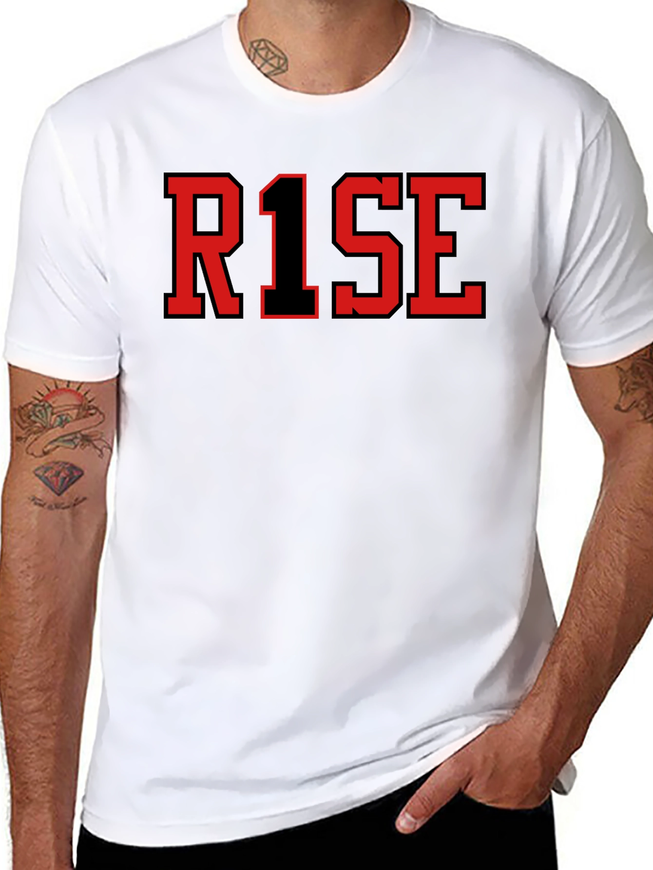 RISE Graphic T-Shirt - Black