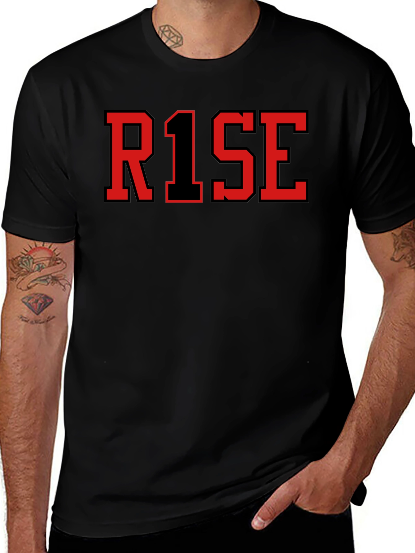 RISE Graphic T-Shirt - Black