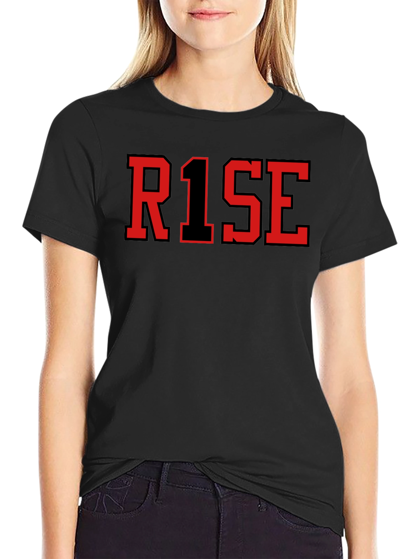 RISE Graphic T-Shirt - Black