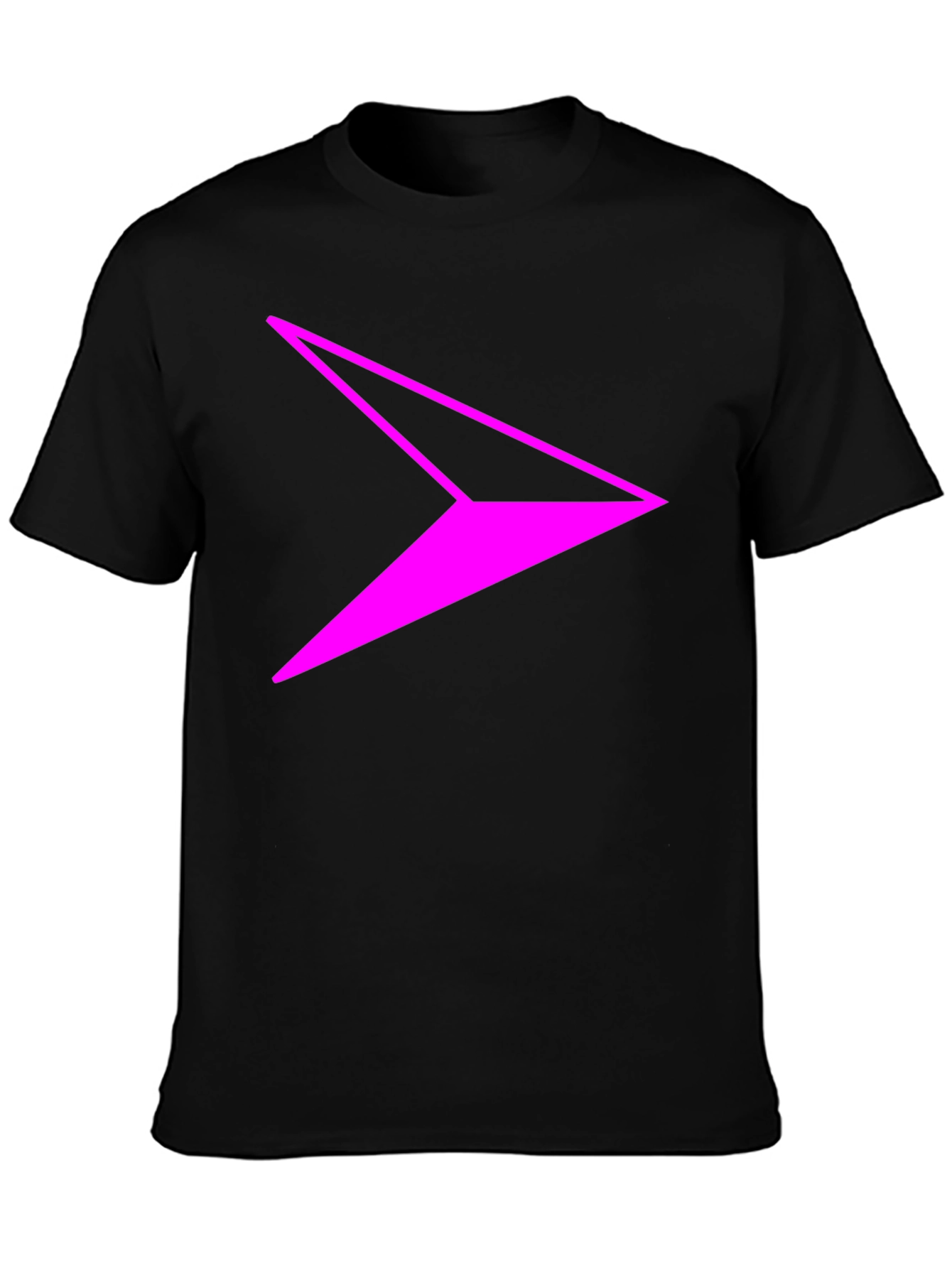 Modern Arrow Graphic Tee - Casual Black T-Shirt
