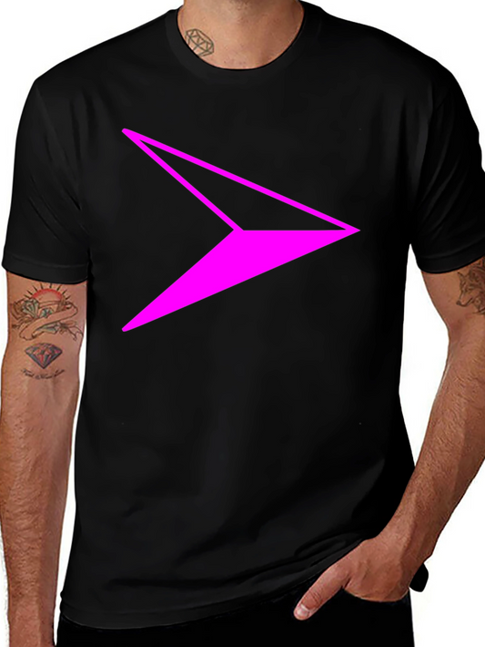 Modern Arrow Graphic Tee - Casual Black T-Shirt