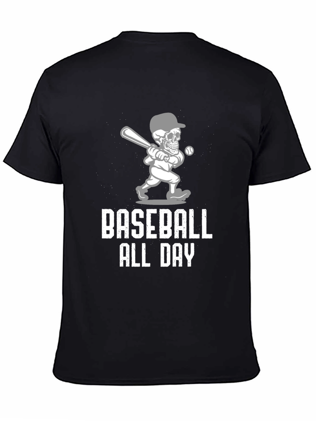 Baseball All Day Graphic Tee - Mens Black T-Shirt