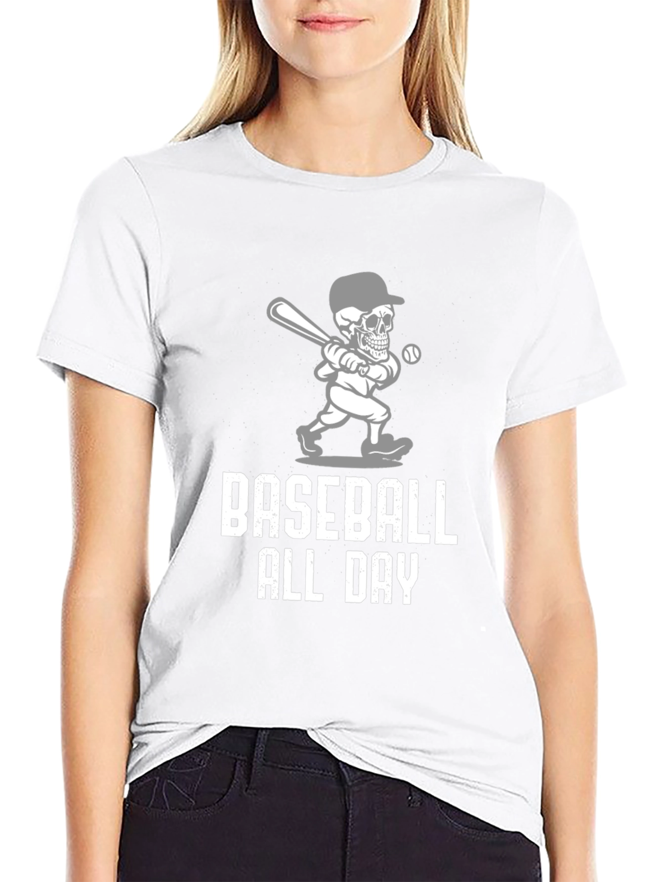 Baseball All Day Graphic Tee - Mens Black T-Shirt