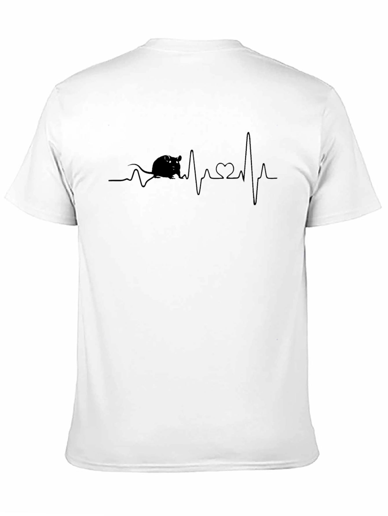 Rat Heartbeat T-Shirt - Pet Lover ECG Tee