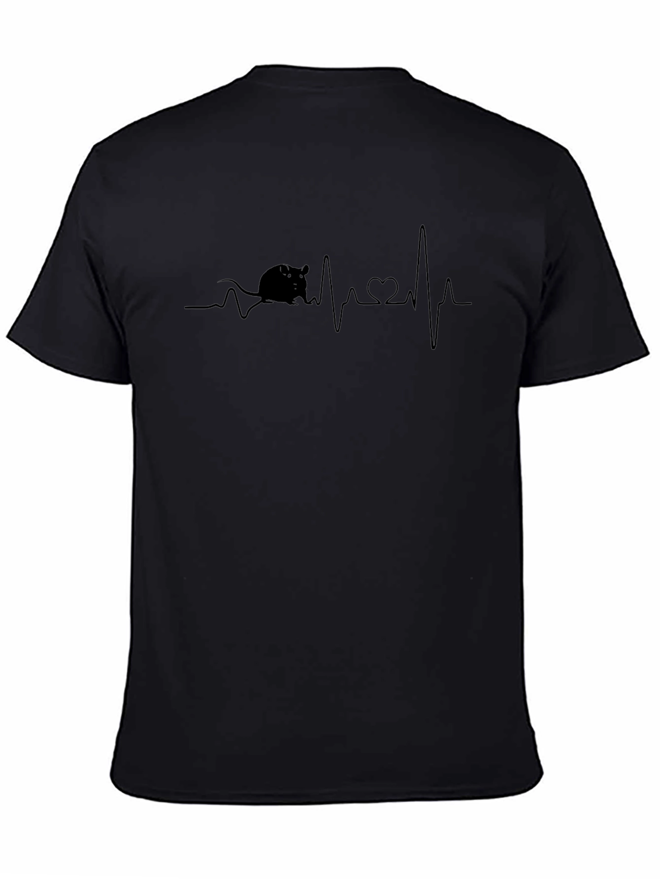 Rat Heartbeat T-Shirt - Pet Lover ECG Tee