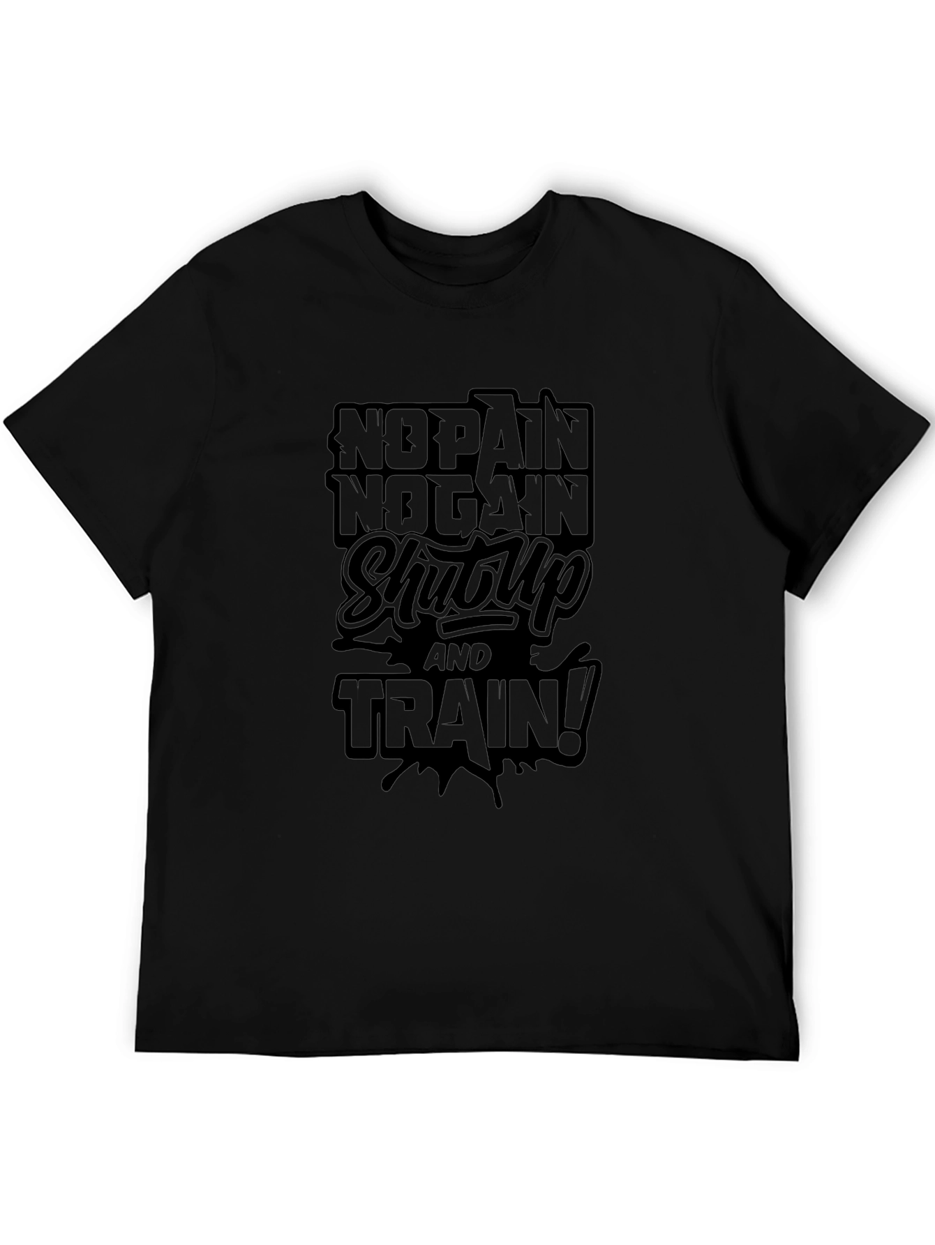No Pain No Gain Black Graphic Tee