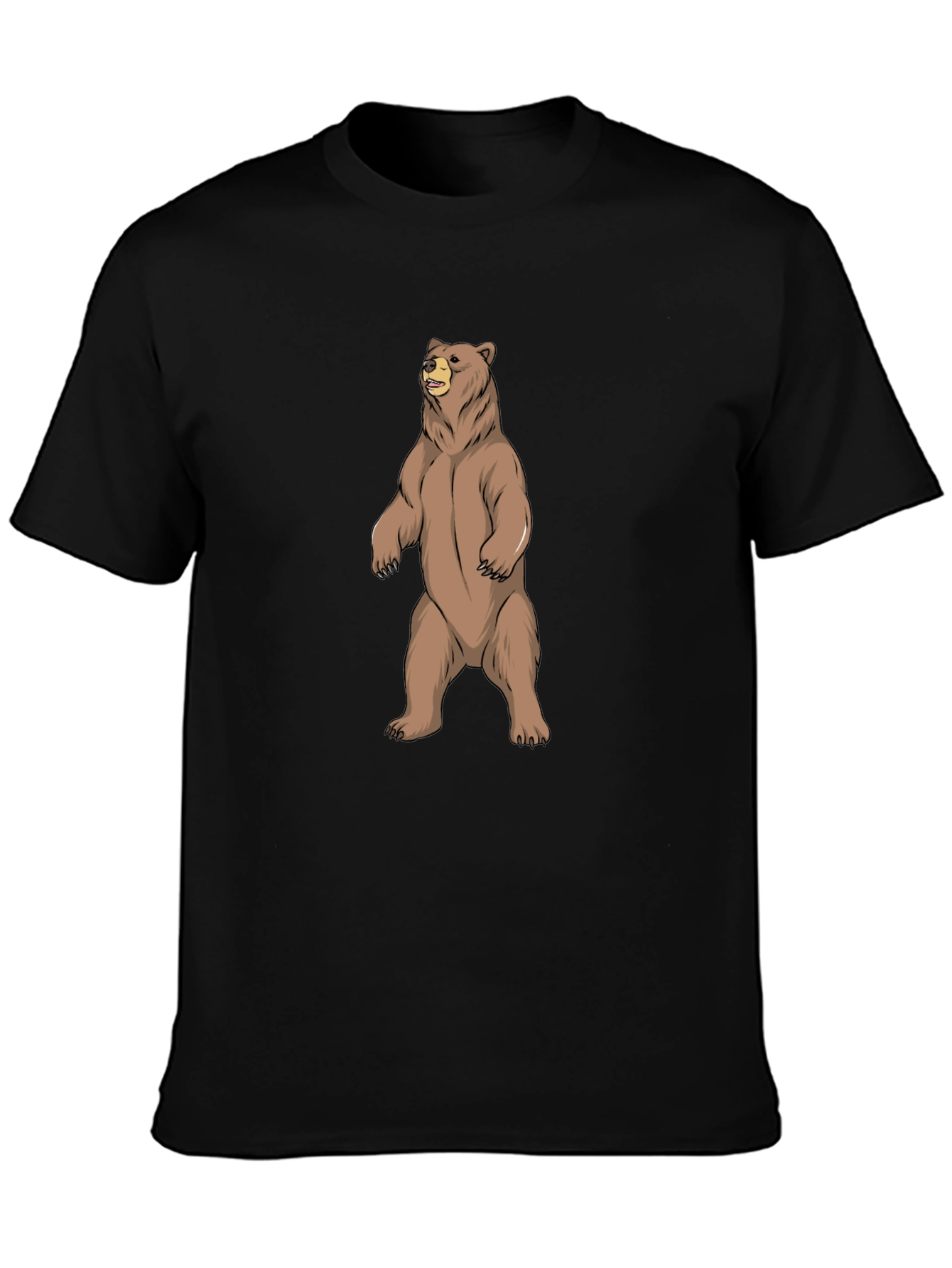 Mens Black Bear Graphic T-Shirt