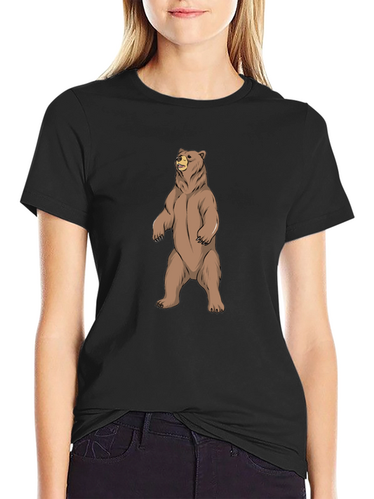 Mens Black Bear Graphic T-Shirt