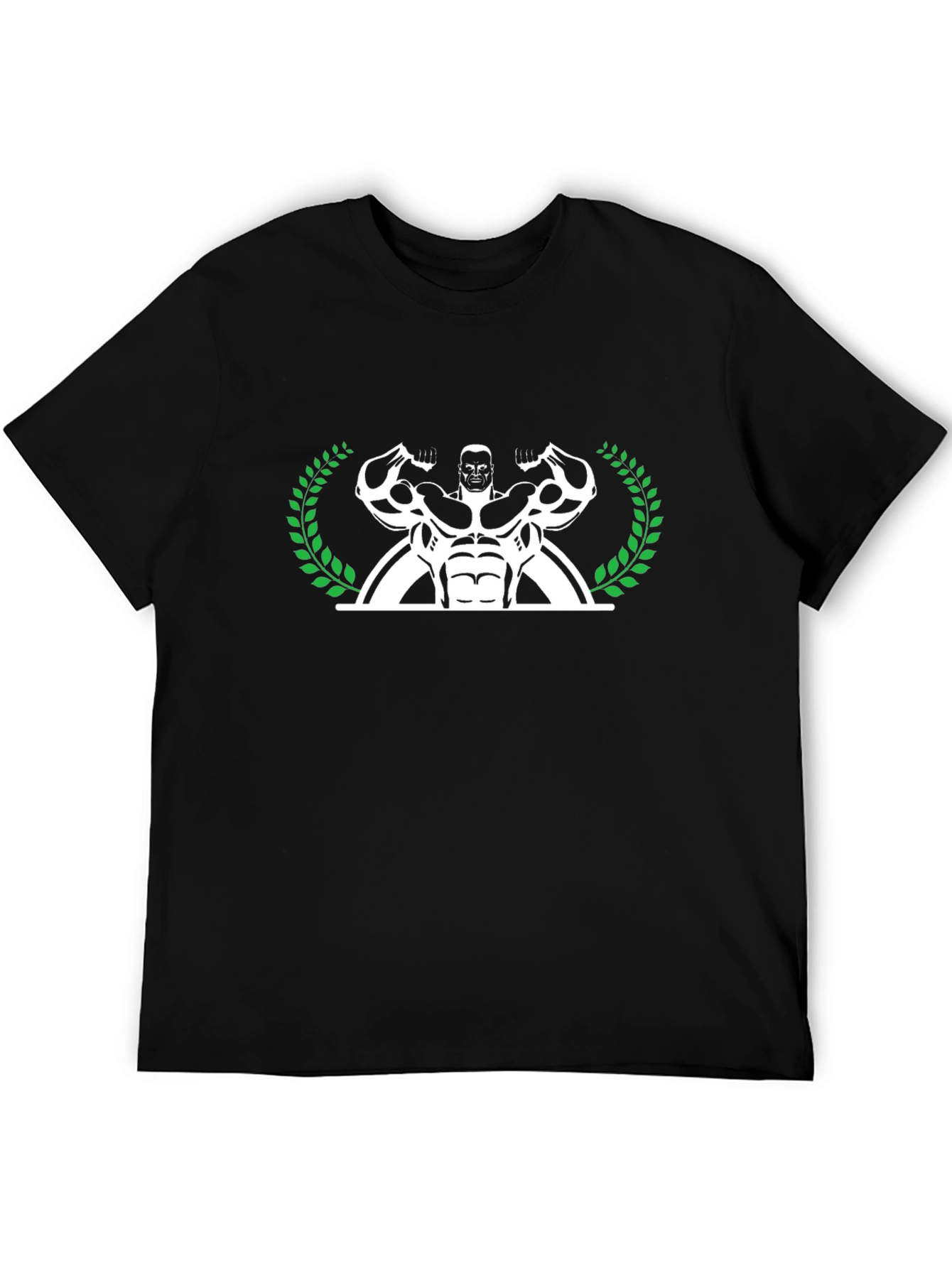 Muscle Man Laurel T-Shirt - Black
