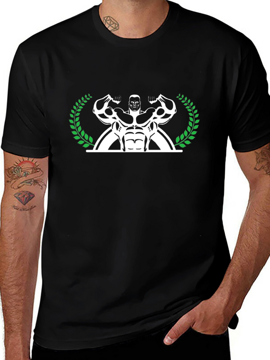 Muscle Man Laurel T-Shirt - Black