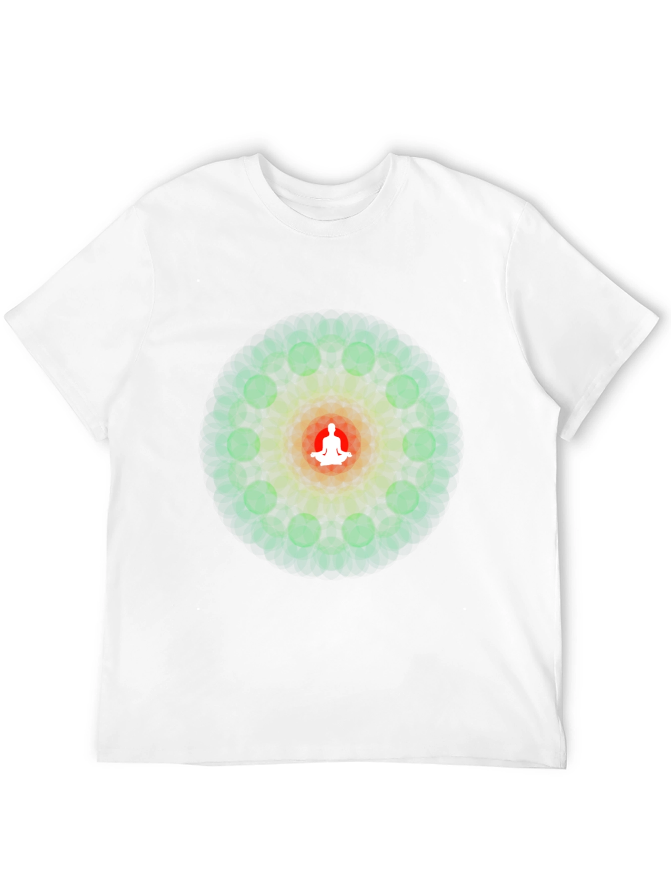 Zen Mandala Meditation T-Shirt - Black