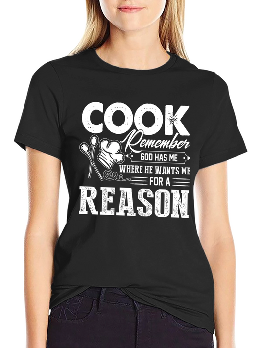 Cook Remember Reason Black Graphic Tee