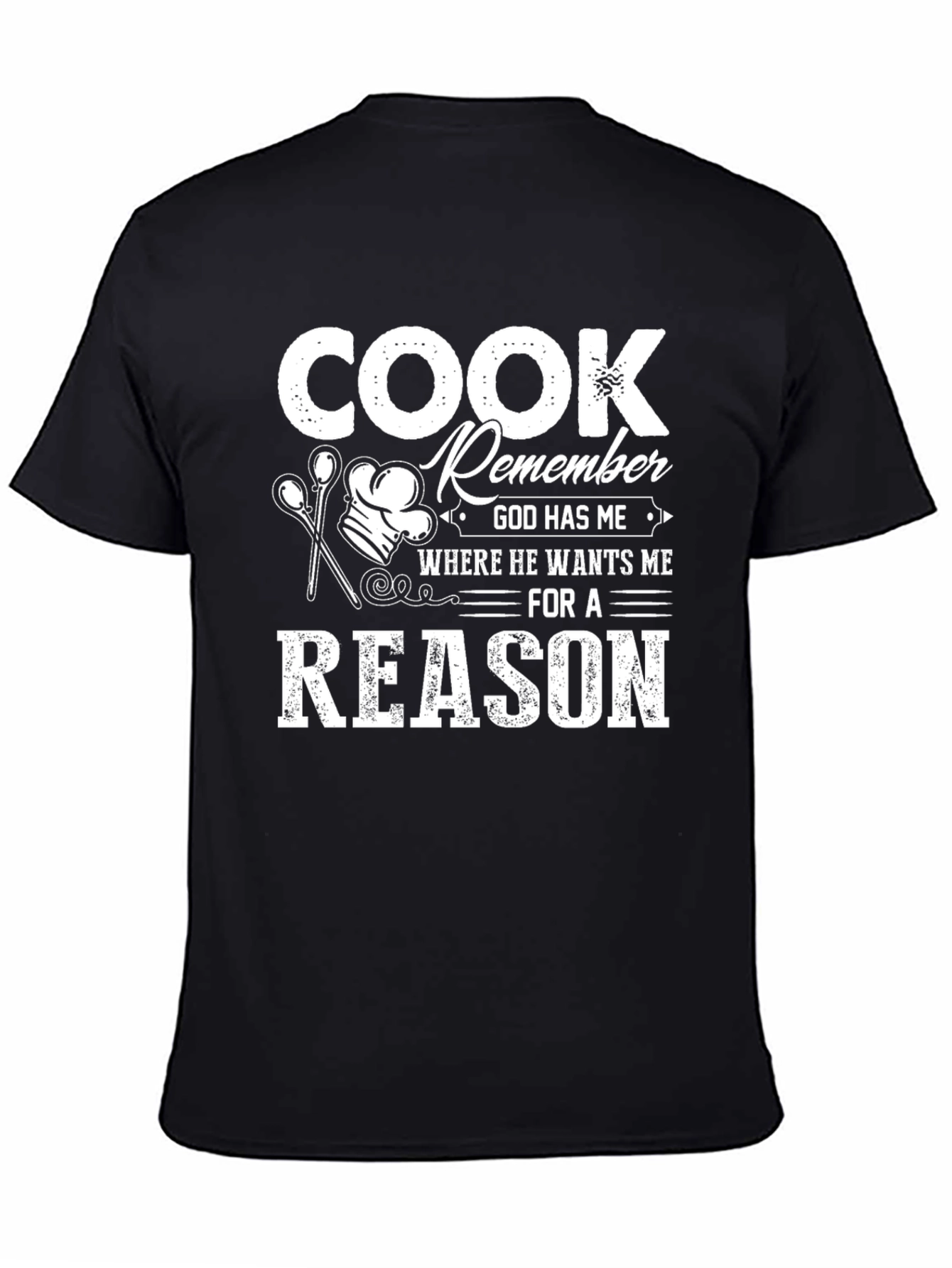 Cook Remember Reason Black Graphic Tee