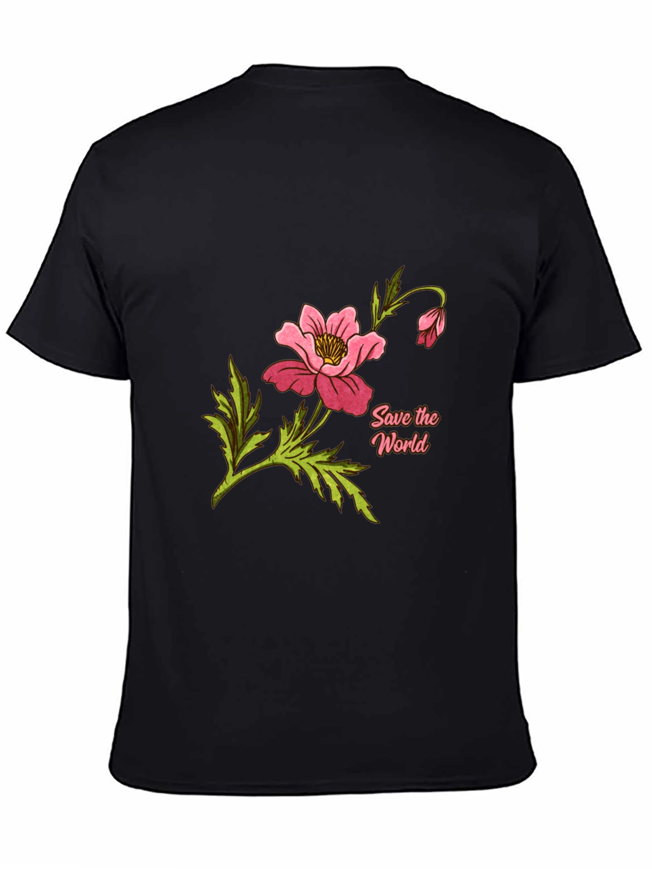 Save the World Floral Graphic Tee