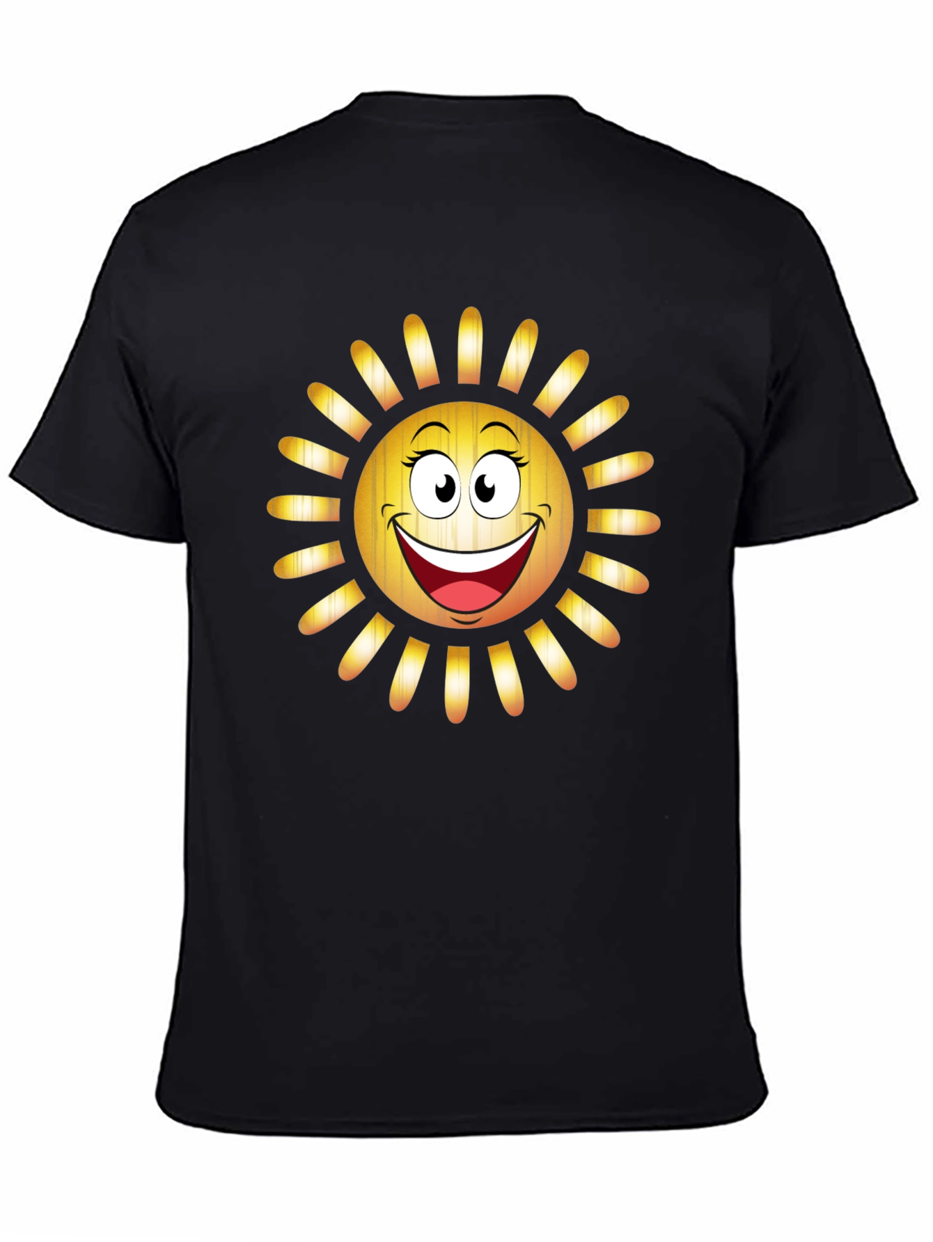 Smiley Sun Graphic Tee - Cheerful Summer T-Shirt