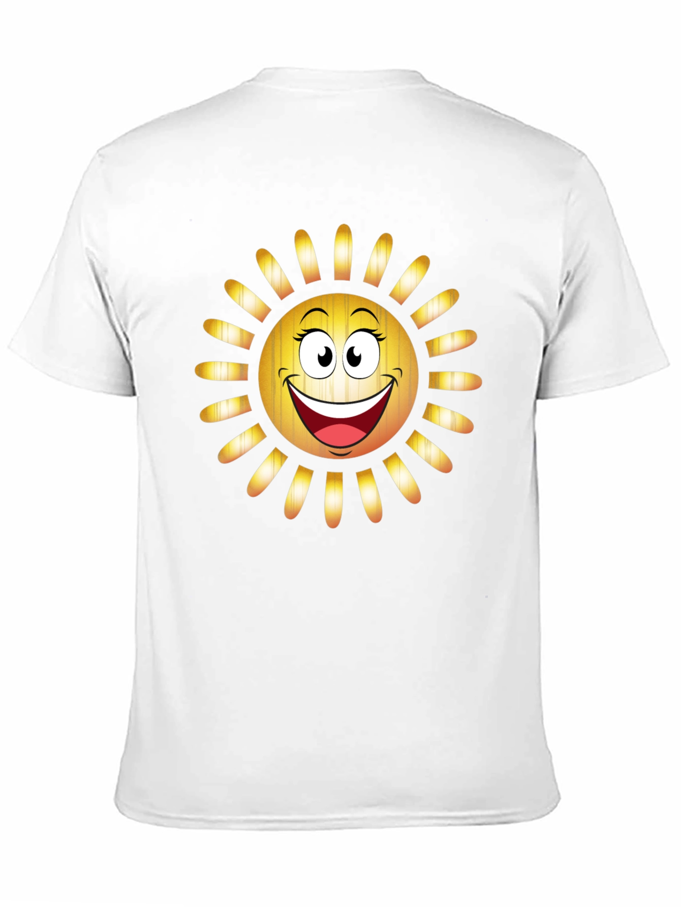Smiley Sun Graphic Tee - Cheerful Summer T-Shirt