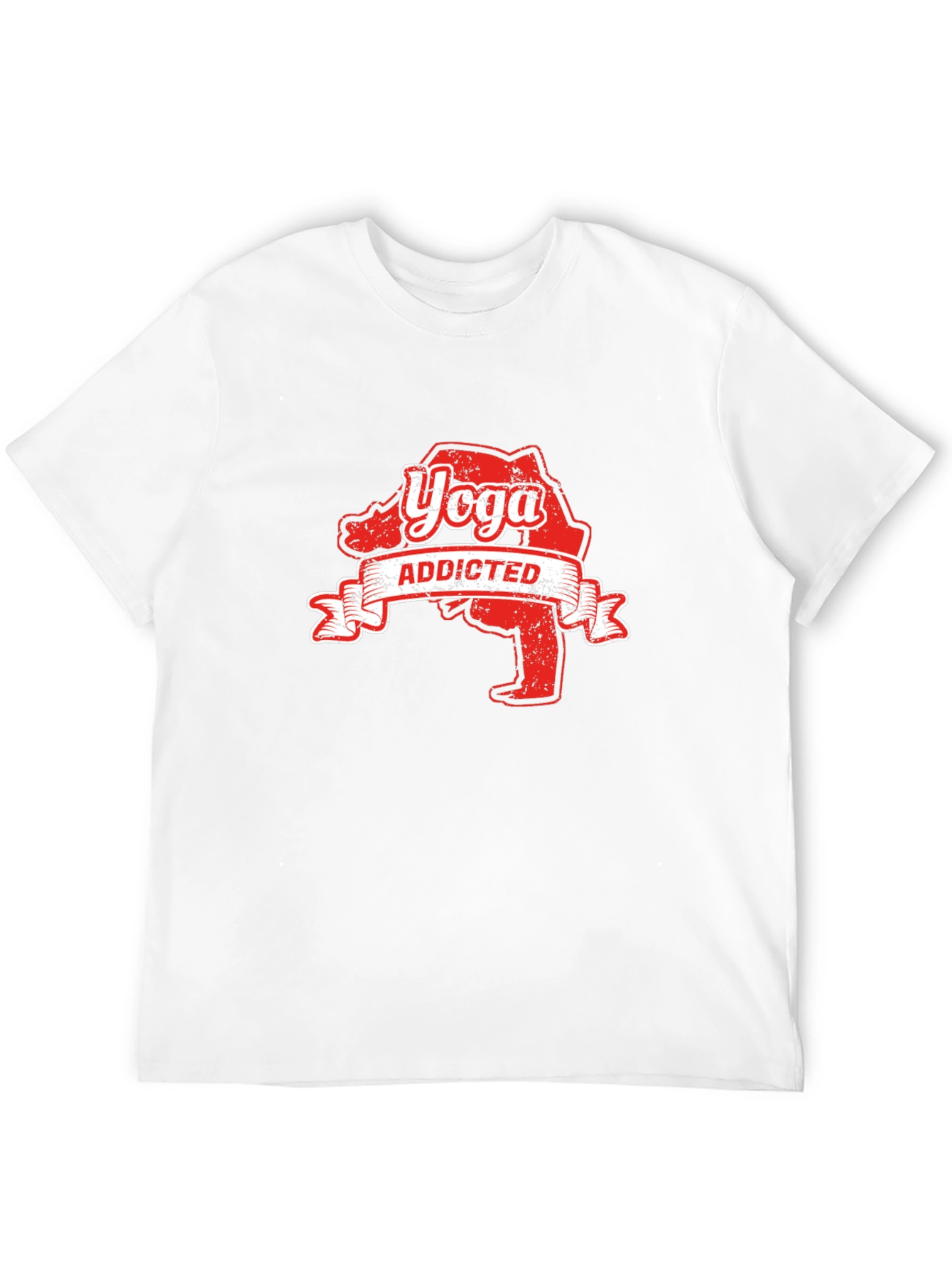 Yoga Addicted Black Graphic Tee