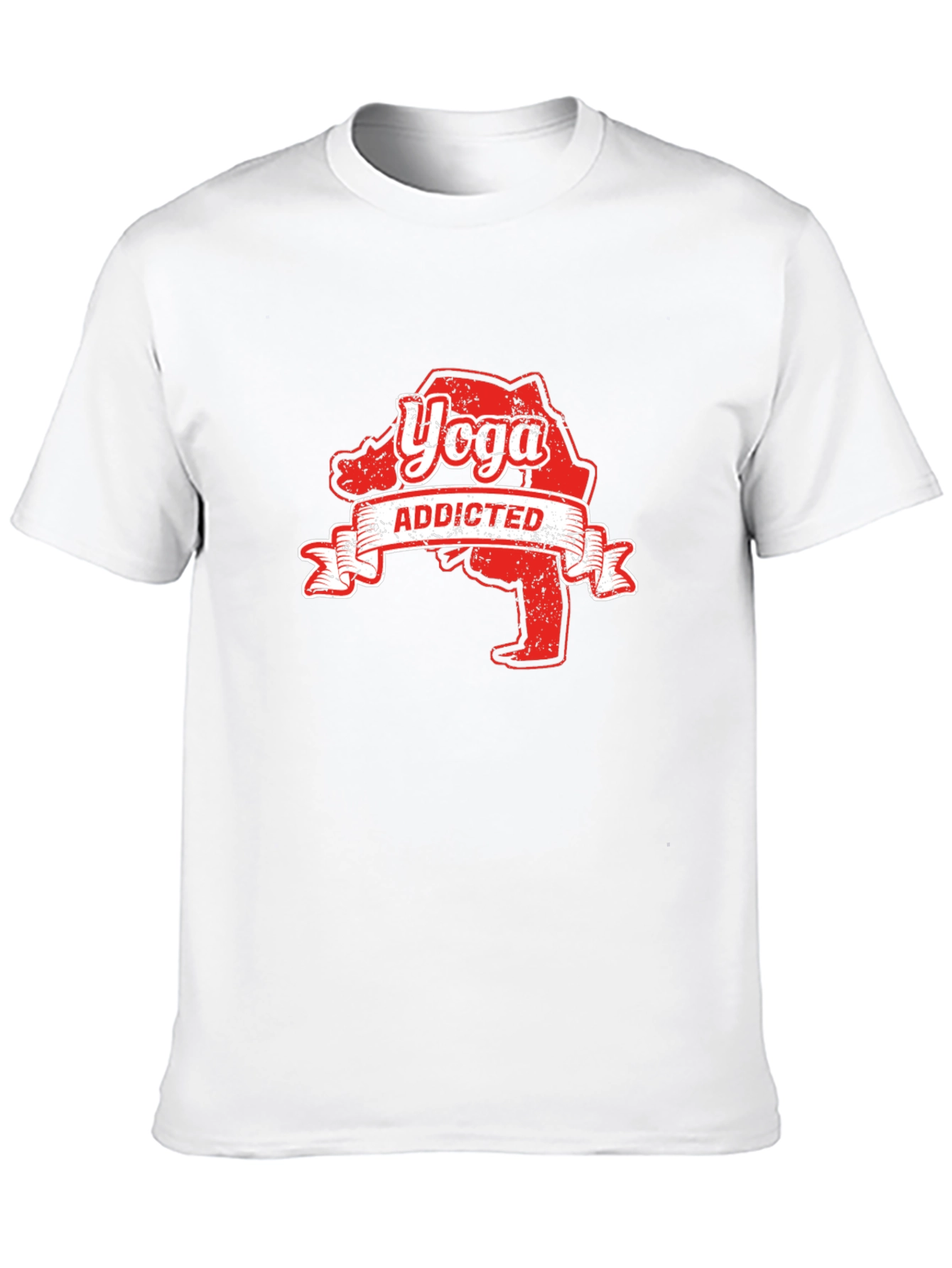 Yoga Addicted Black Graphic Tee