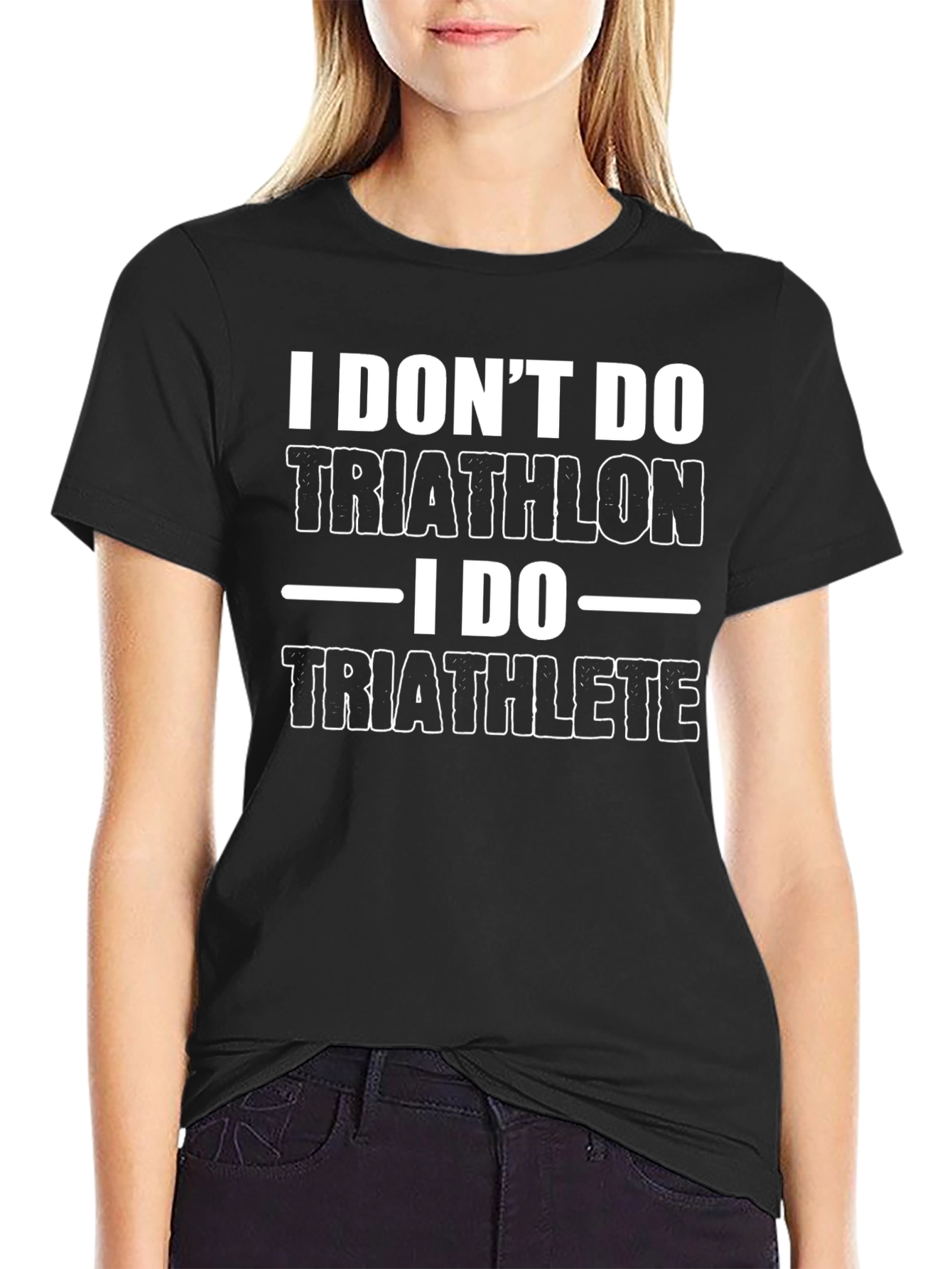 Funny Triathlon Athlete T-Shirt Black