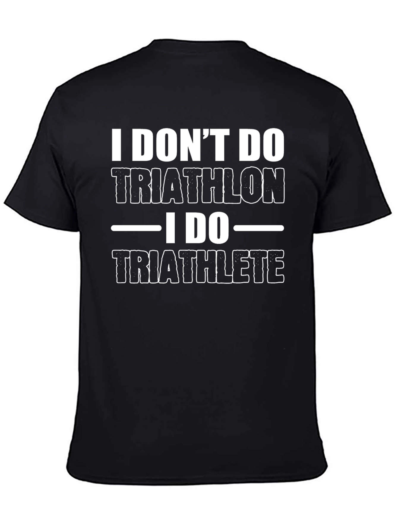 Funny Triathlon Athlete T-Shirt Black