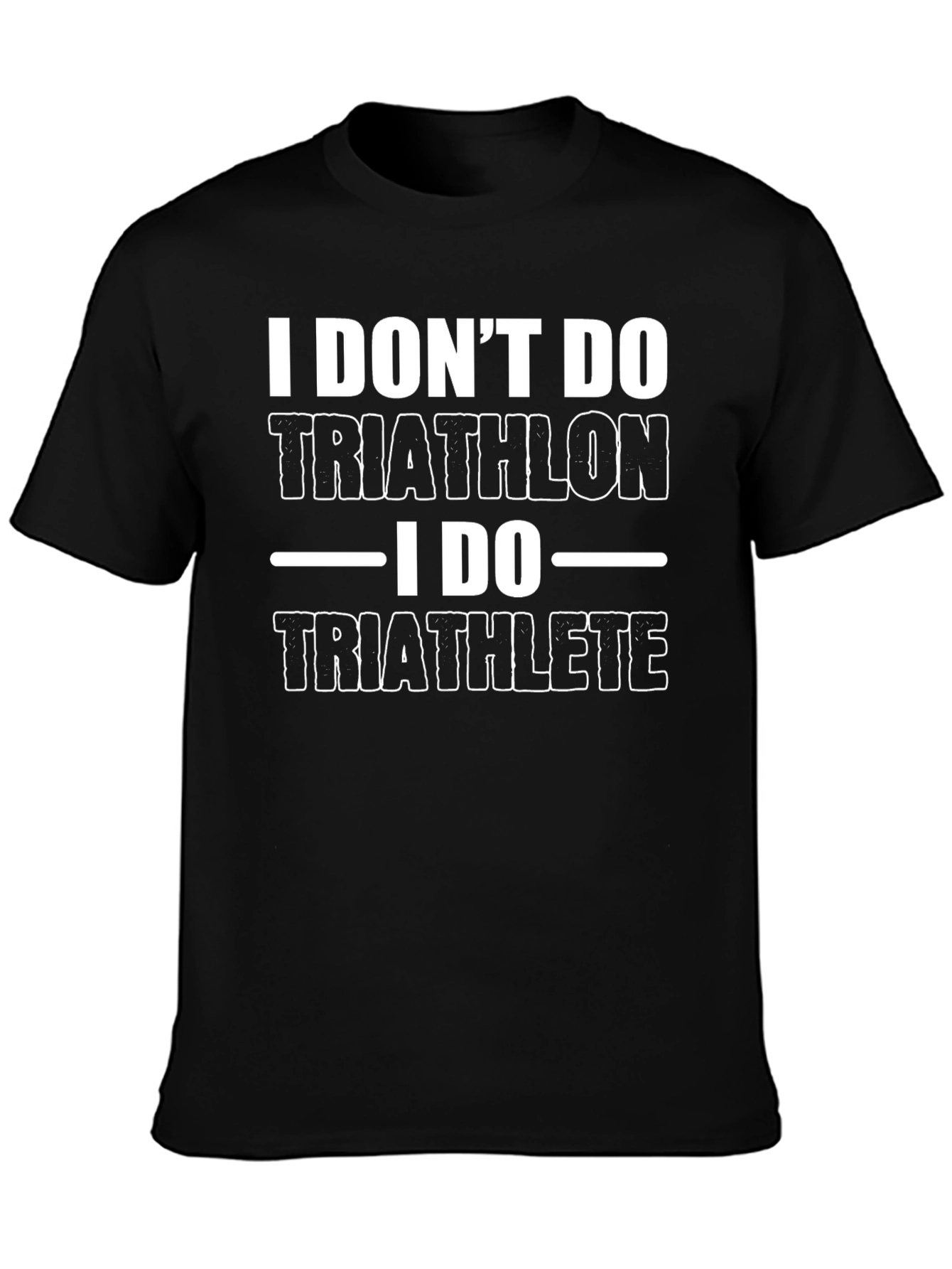 Funny Triathlon Athlete T-Shirt Black