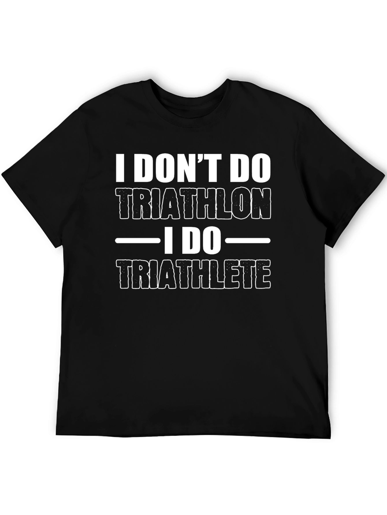 Funny Triathlon Athlete T-Shirt Black